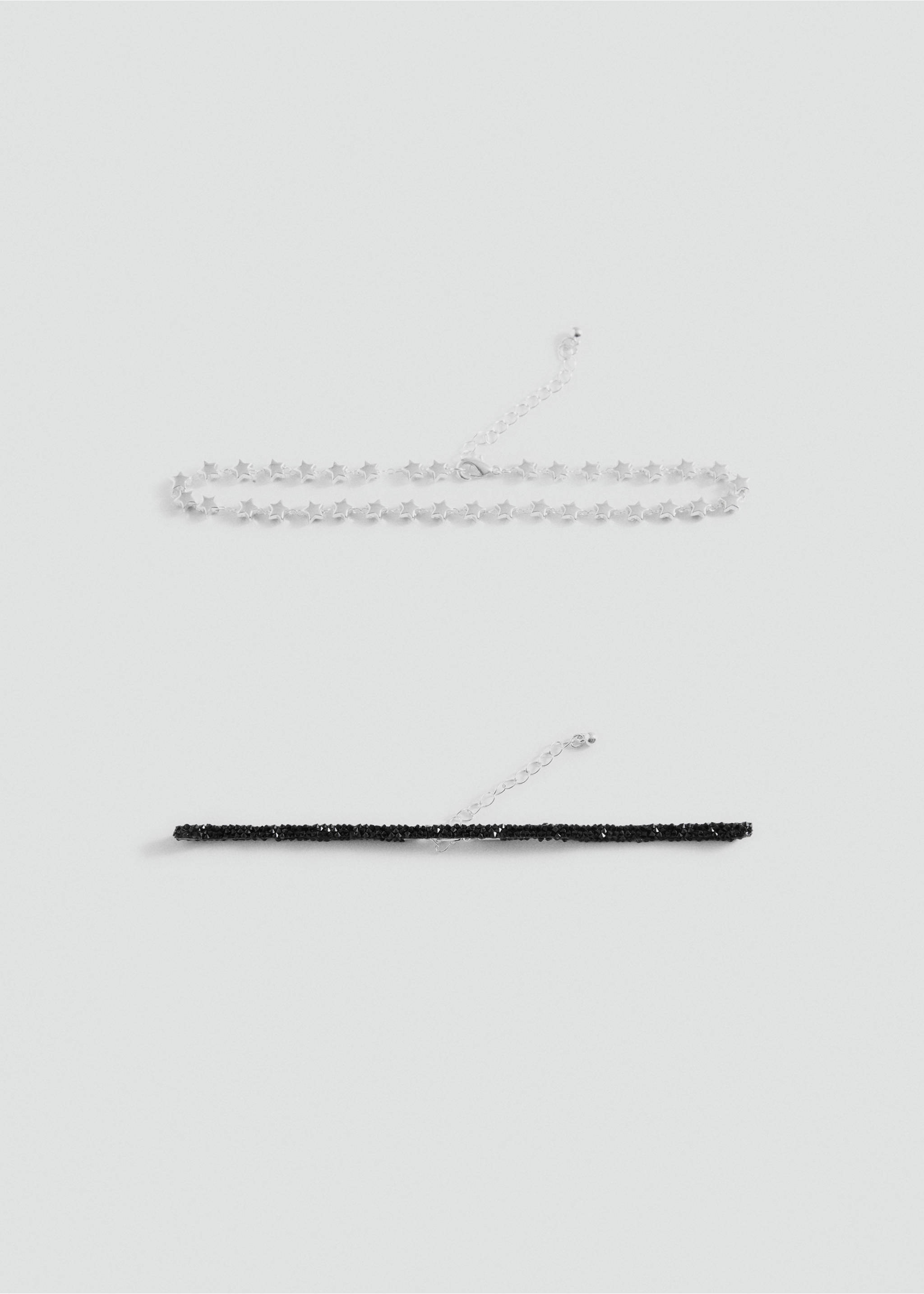 Pack of 2 chokers - Article without model, Black. Ref: 87040331-00.
