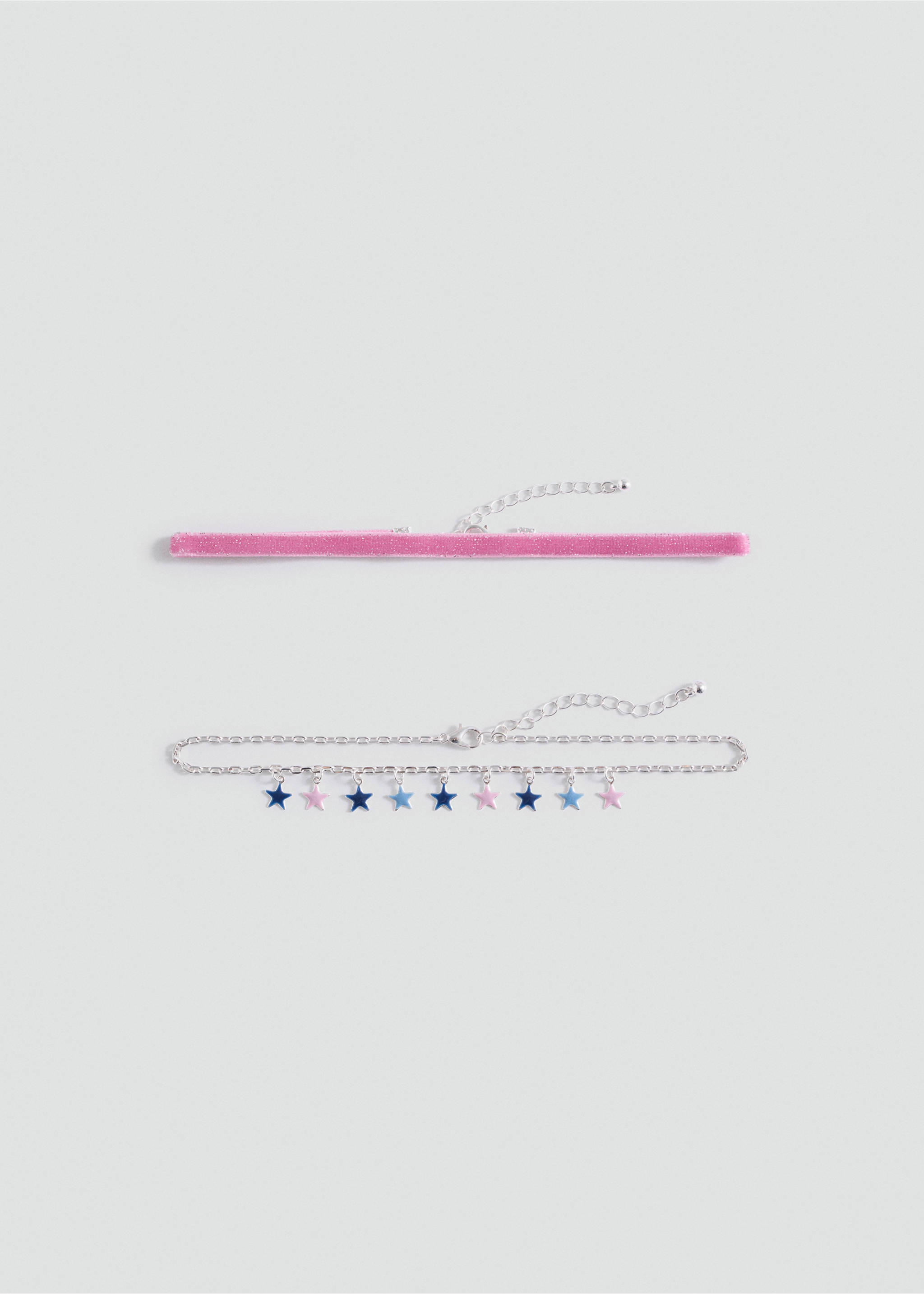 2-pack chokerhalsband - Artikel utan modell, Rosa. Ref: 87040333-00.