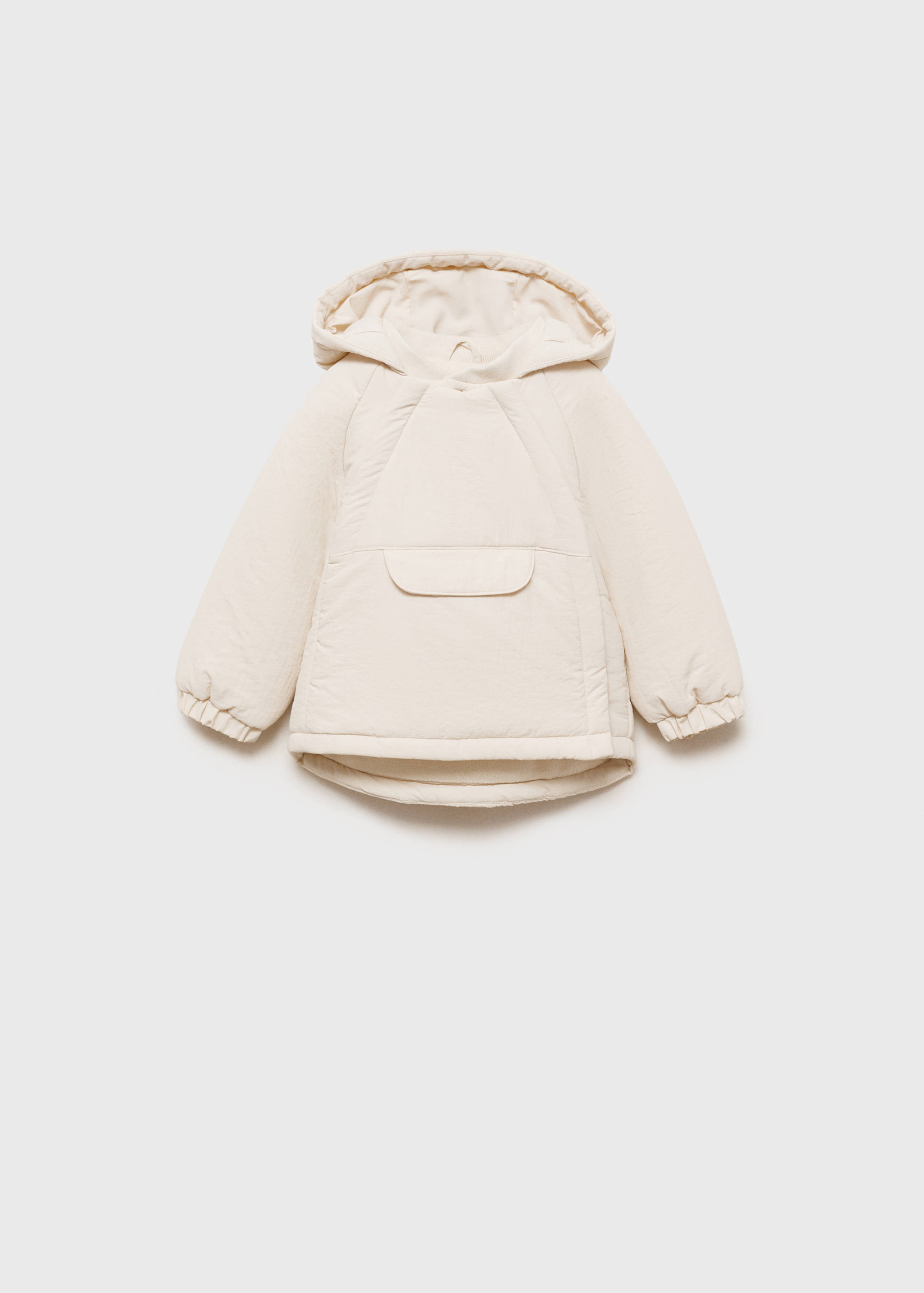 Kangaroo pocket quilted jacket - Article without model