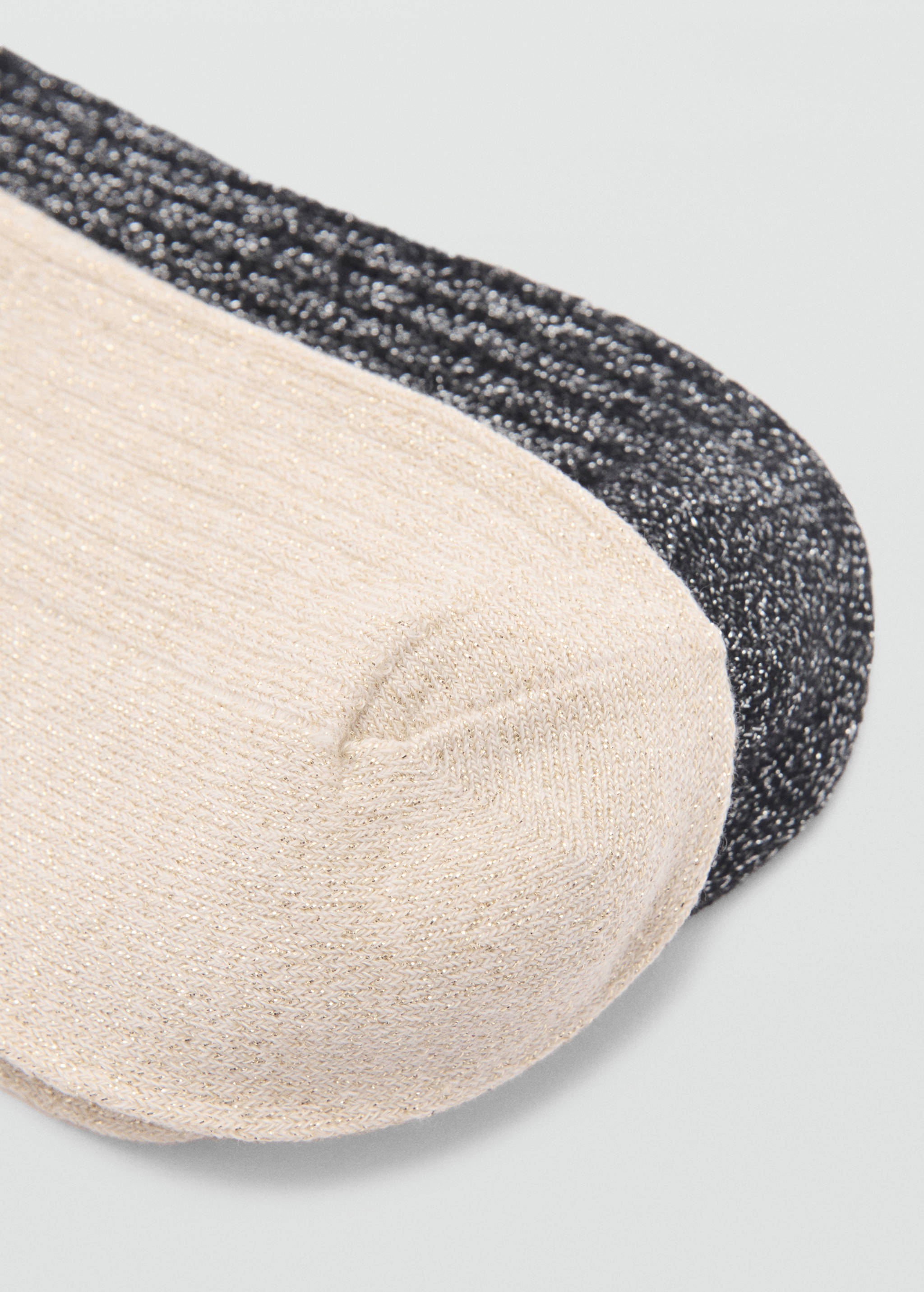 Pack of 2 ribbed lurex socks - Details of the article 2
