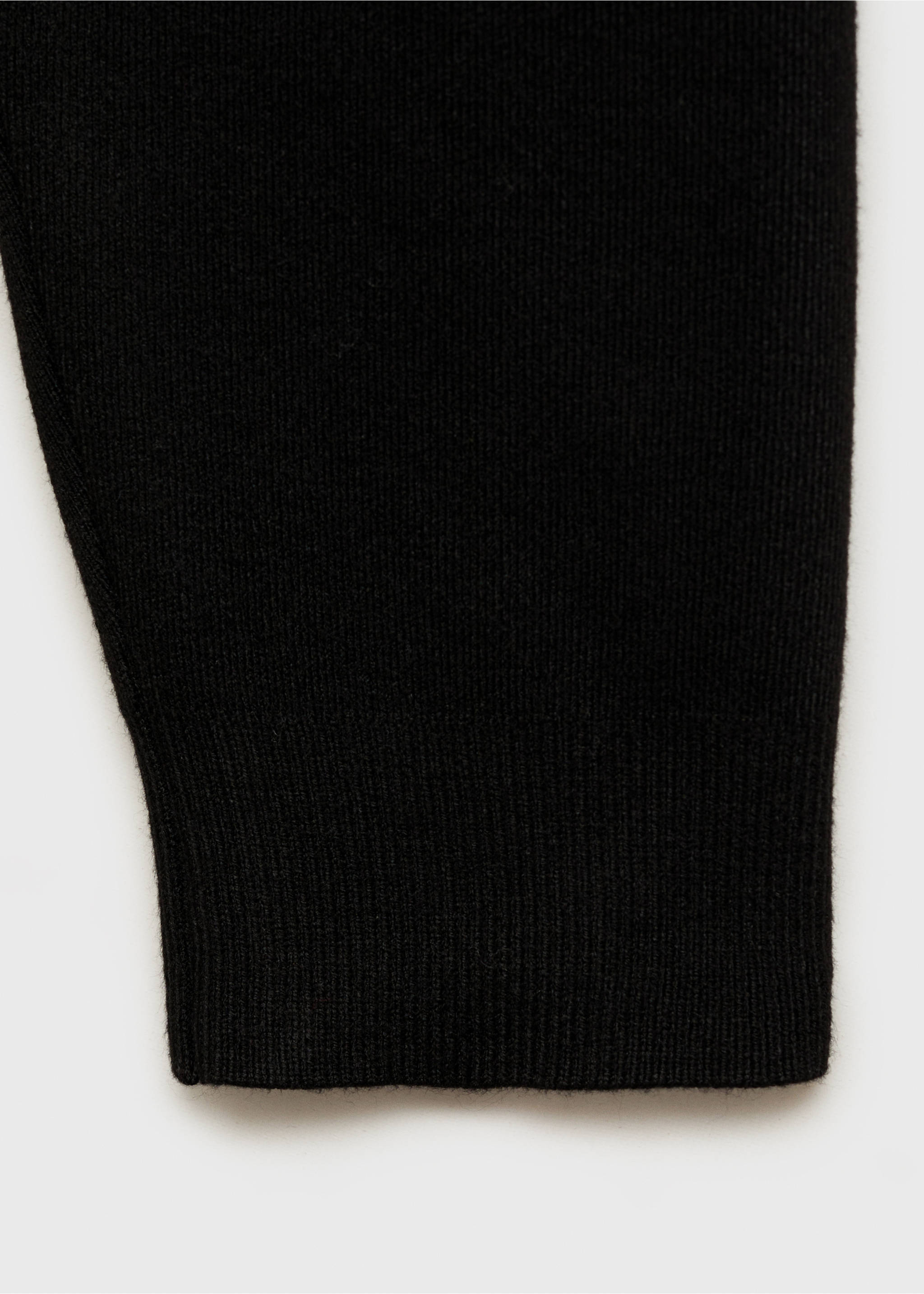 Perkins-neck sweater with zip - Details of the article 0, Black. Ref: 87040352-00.