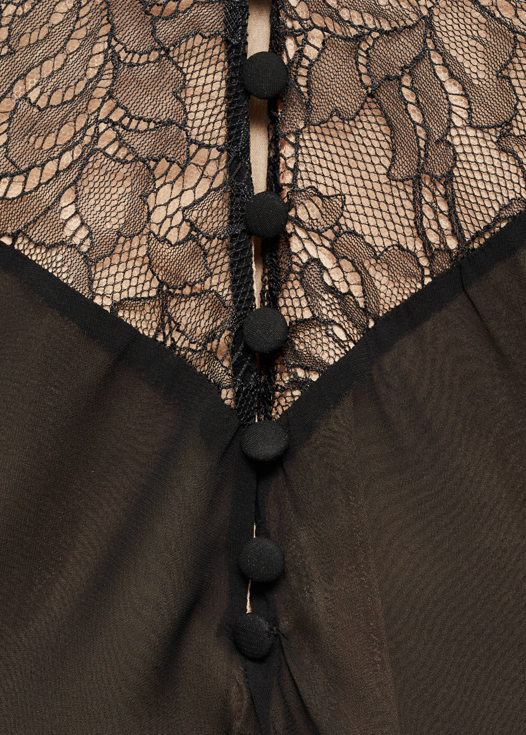 Lace panel slip dress - Details of the article 0
