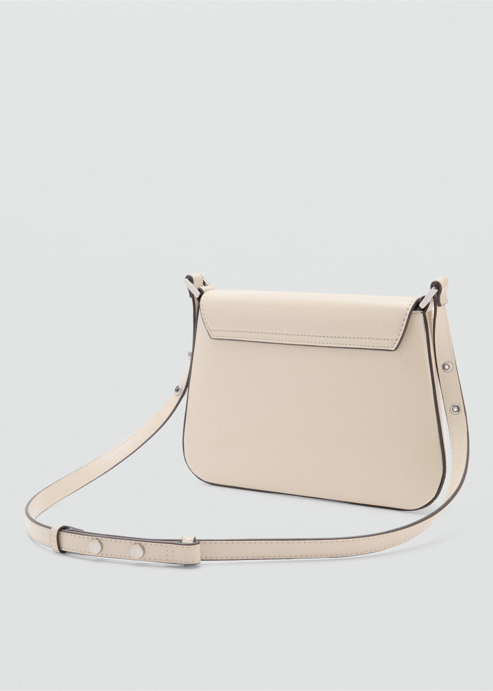 Shoulder bag with strap - Details of the article 2, Off White. Ref: 87040358-00.