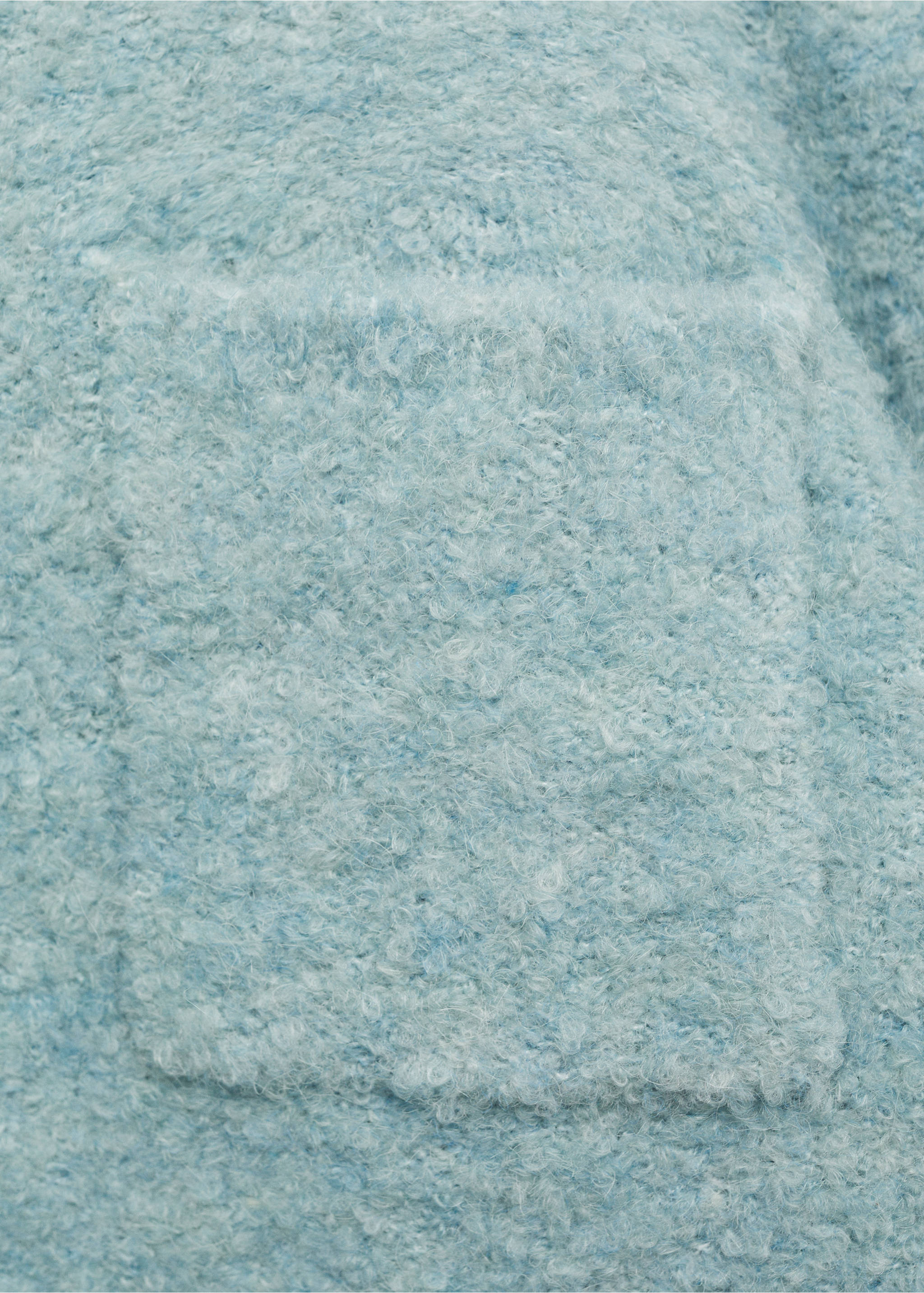 Bouclé jacket with jewel buttons - Details of the article 0, Sky Blue. Ref: 87040363-00.