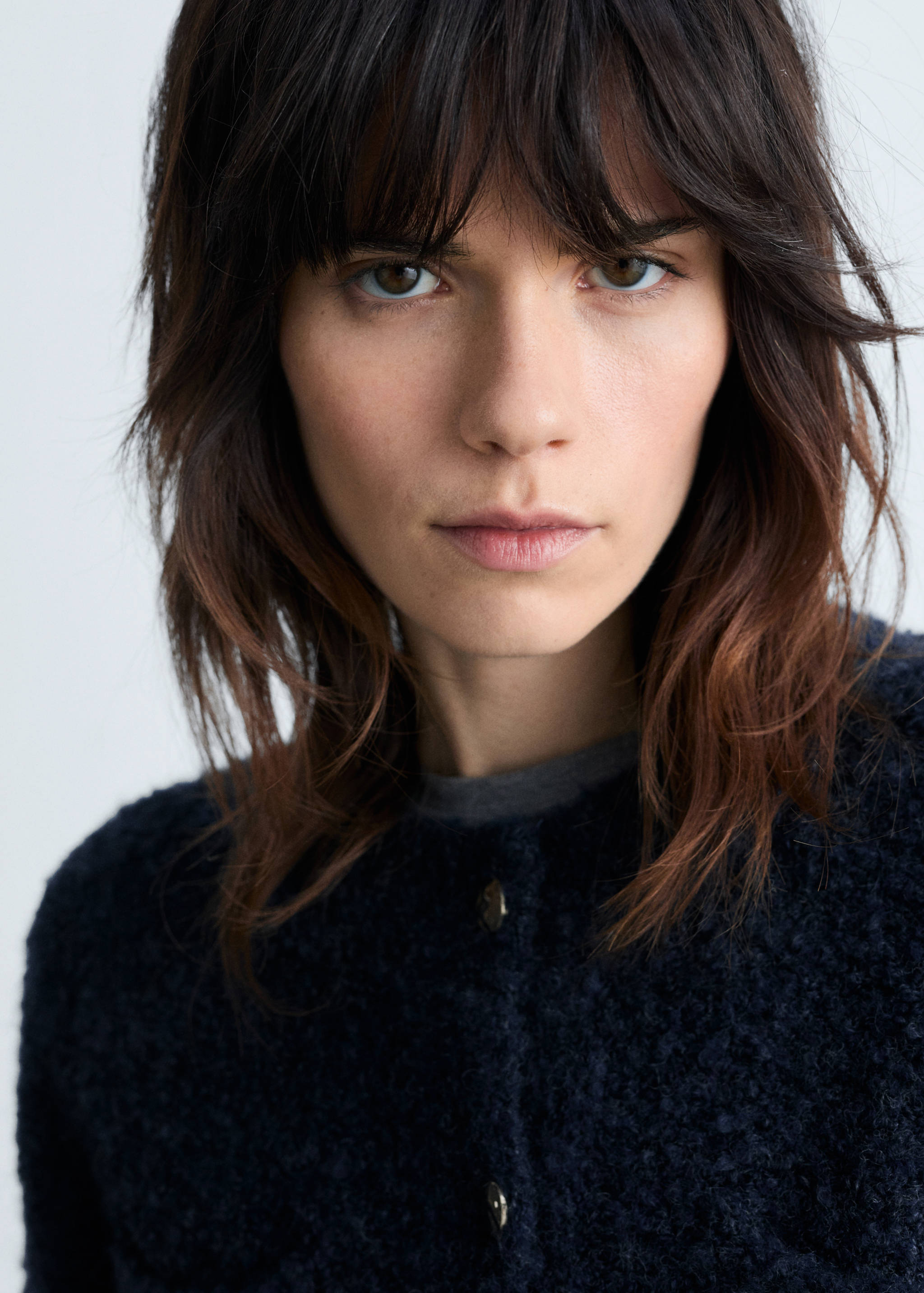 Chaqueta bouclé botones joya - Detalle del artículo 1