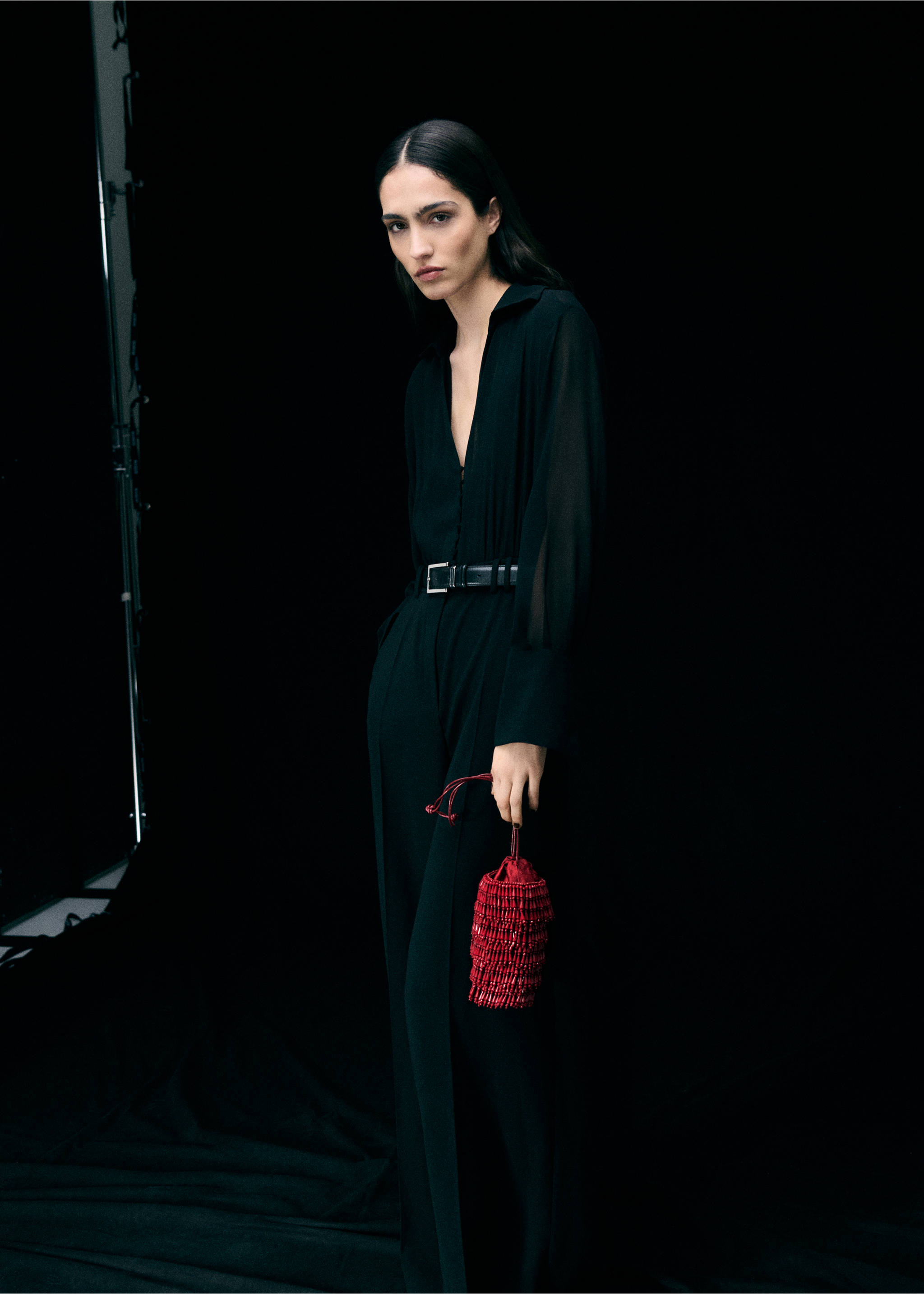 Sac porté main perles - Détail de l'article 9, Bordeaux. Ref: 87040364-00.