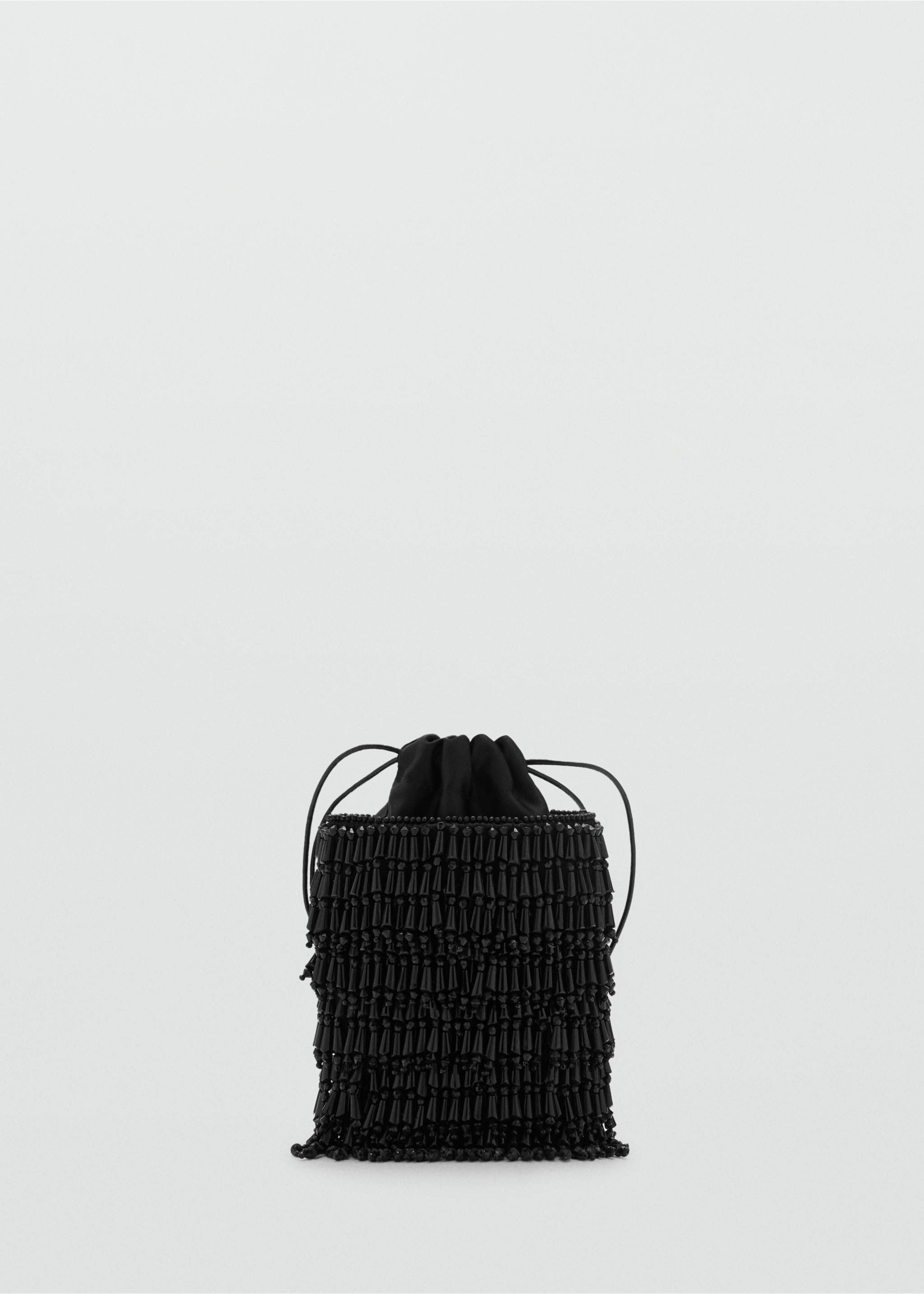 Perlenverzierte Handtasche - Artikel ohne Model, Schwarz. Ref: 87040364-00.