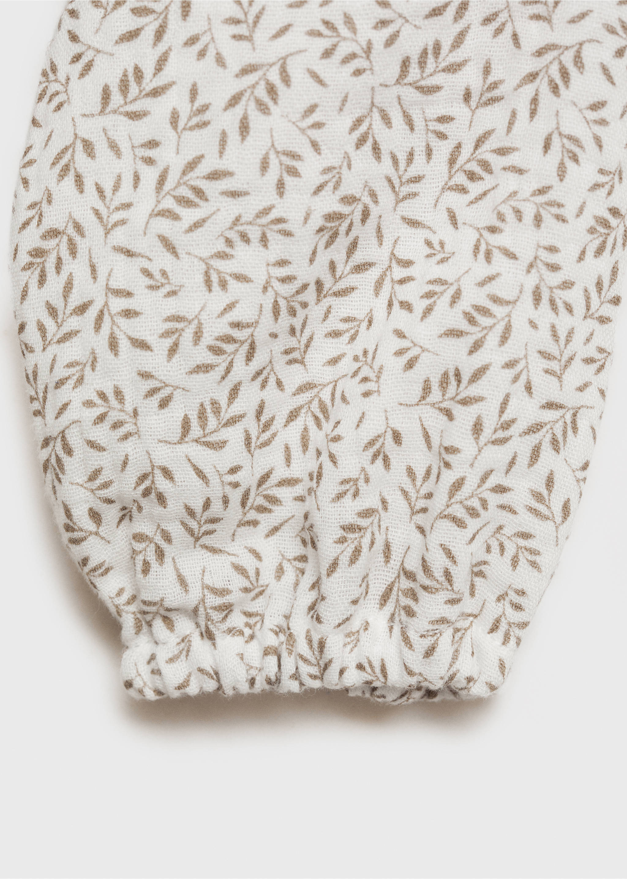 Printed cotton blouse - Details of the article 0, Off White. Ref: 87040376-00.