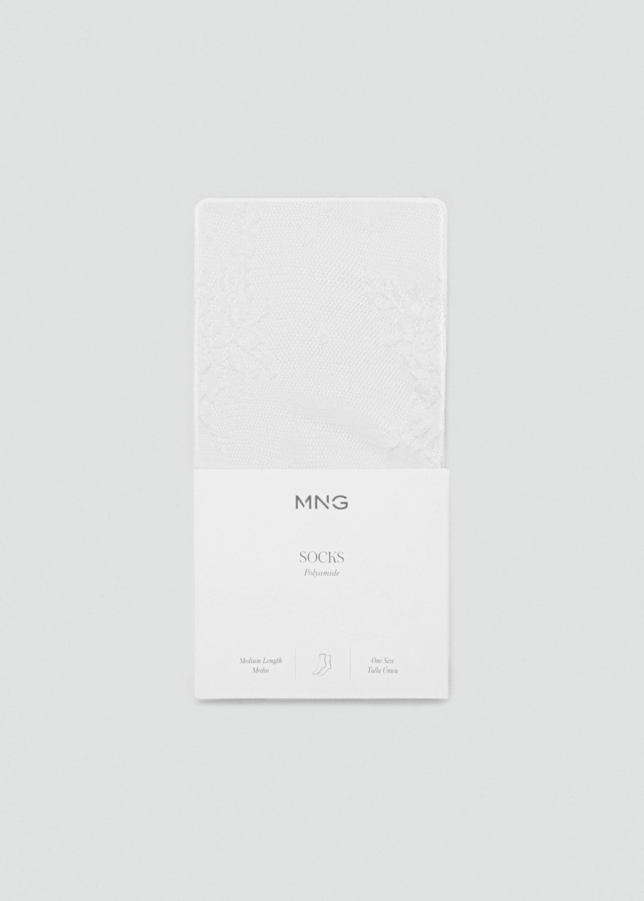 Lace design socks - Article without model