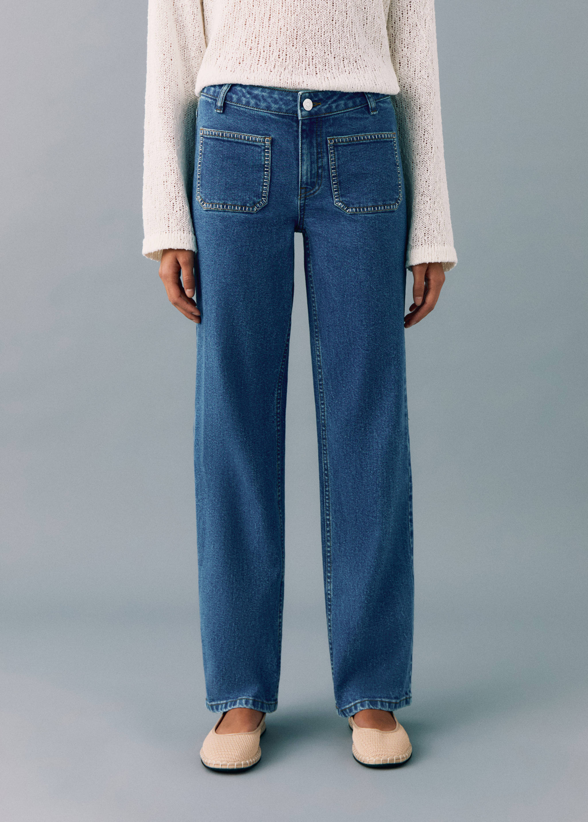 Straight fit jeans - Details of the article 6