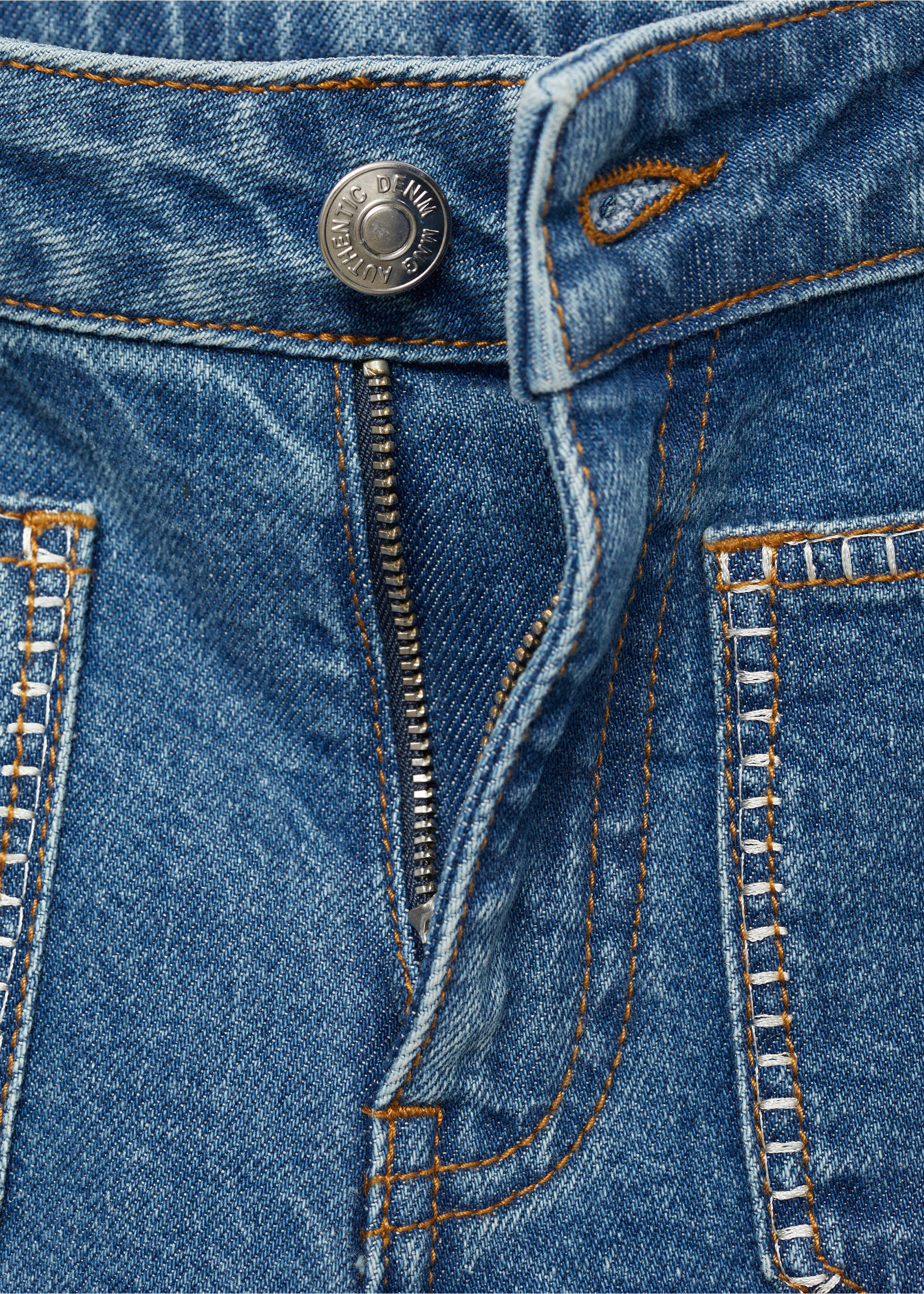 Jeans straight fit - Detalle del artículo 8, Azul medio. Ref: 87040396-00.