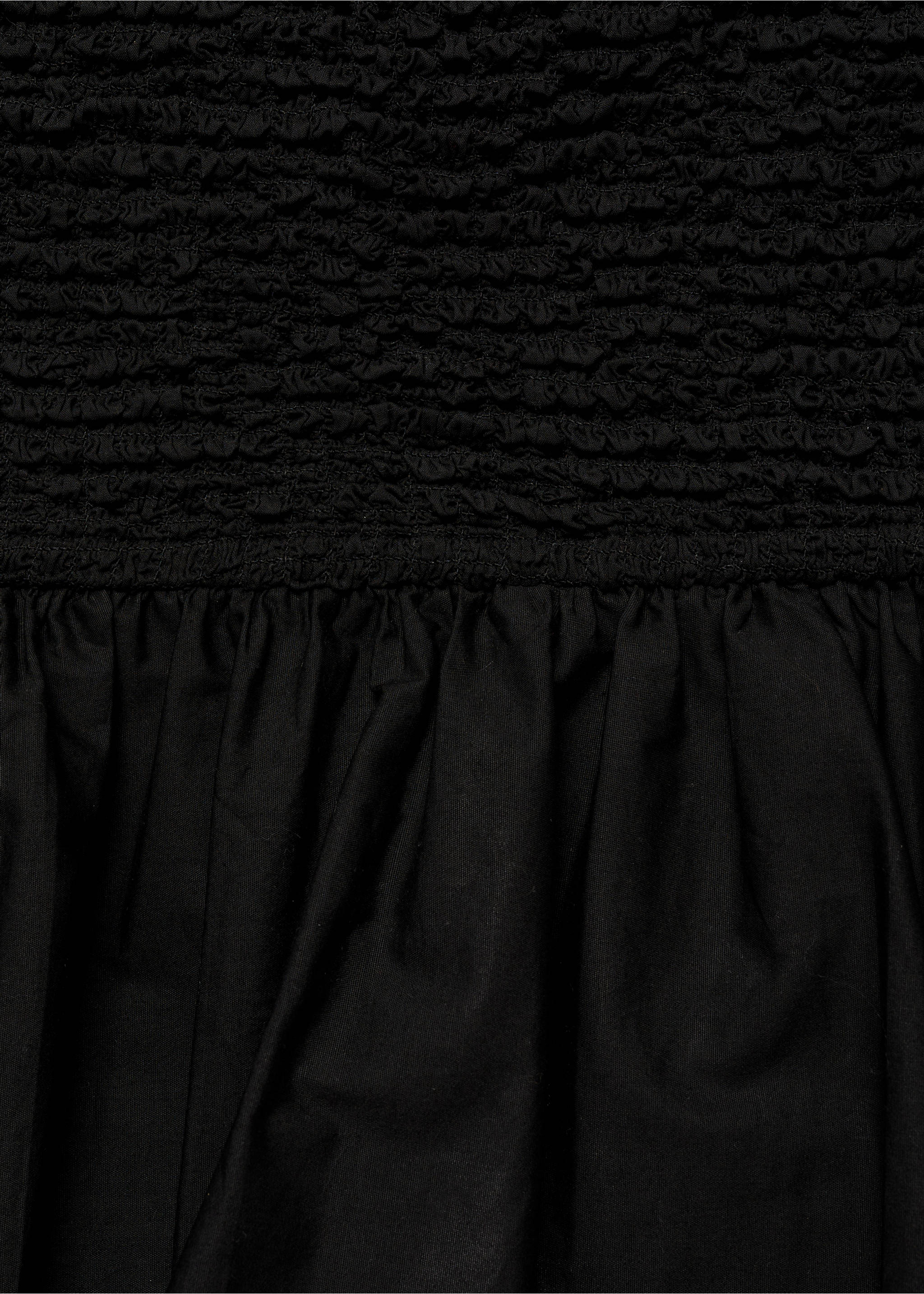 Geraffter Ballonrock - Detail des Artikels 8, Schwarz. Ref: 87040403-00.