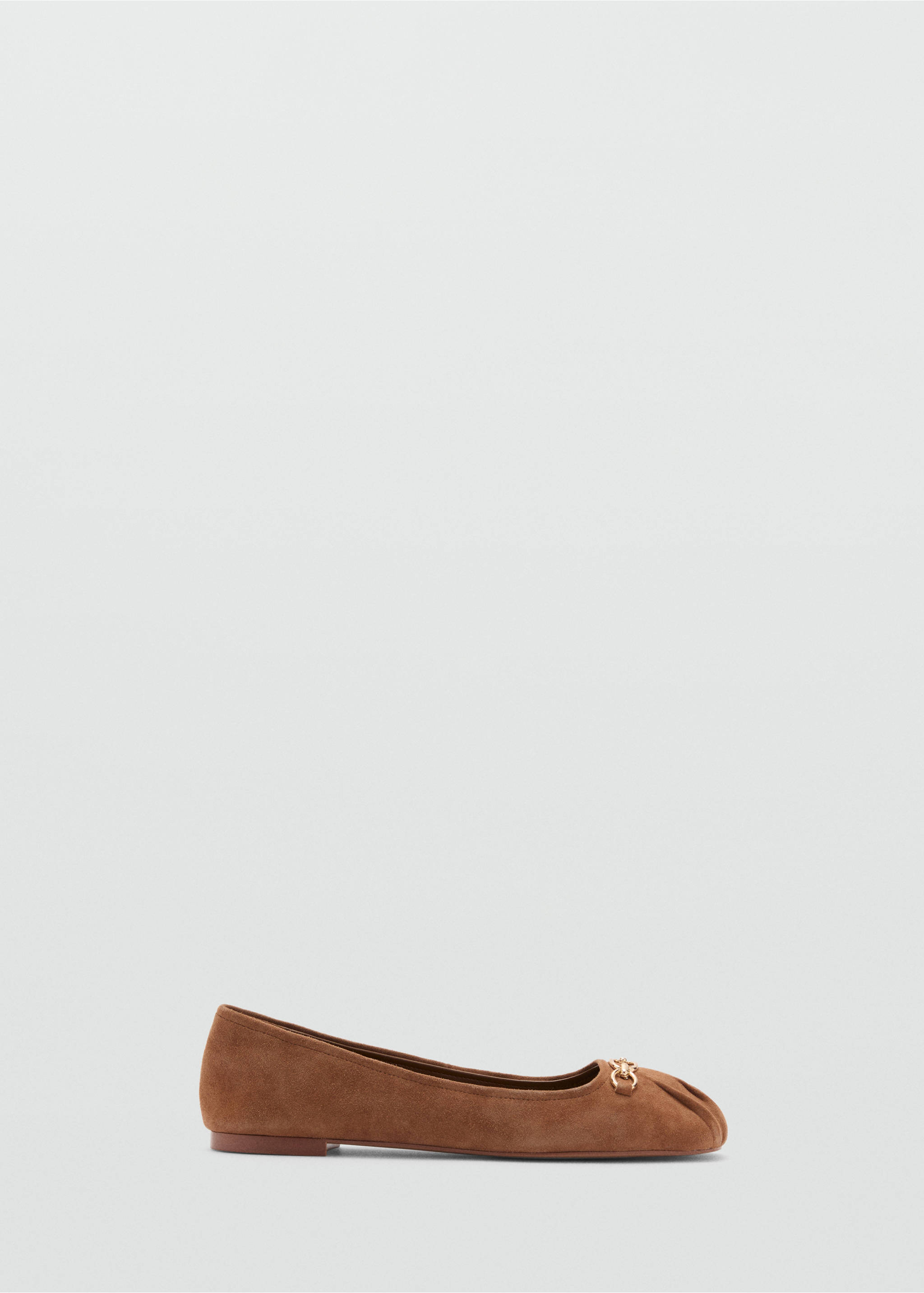 Link leather ballerina - Article without model, Medium Brown. Ref: 87040416-00.