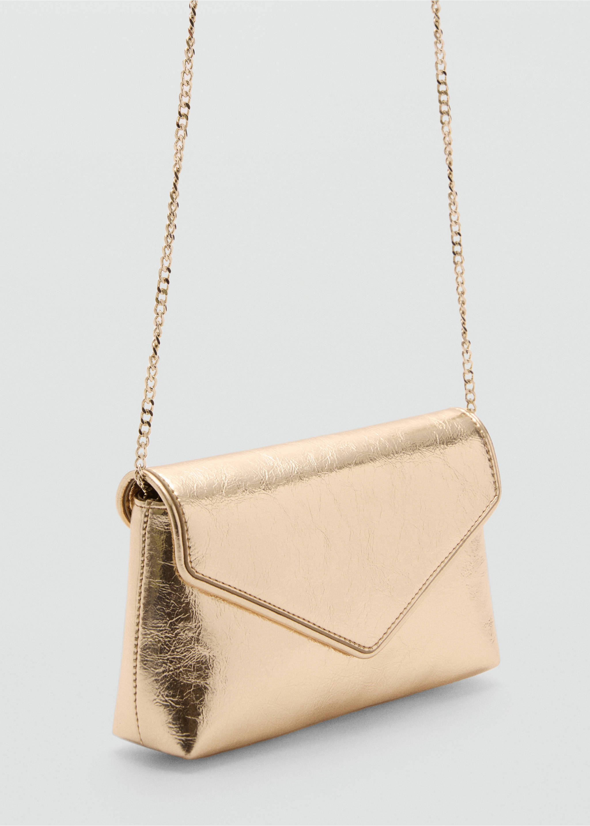 Flap chain bag - Medium plane, Gold. Ref: 87040419-00.