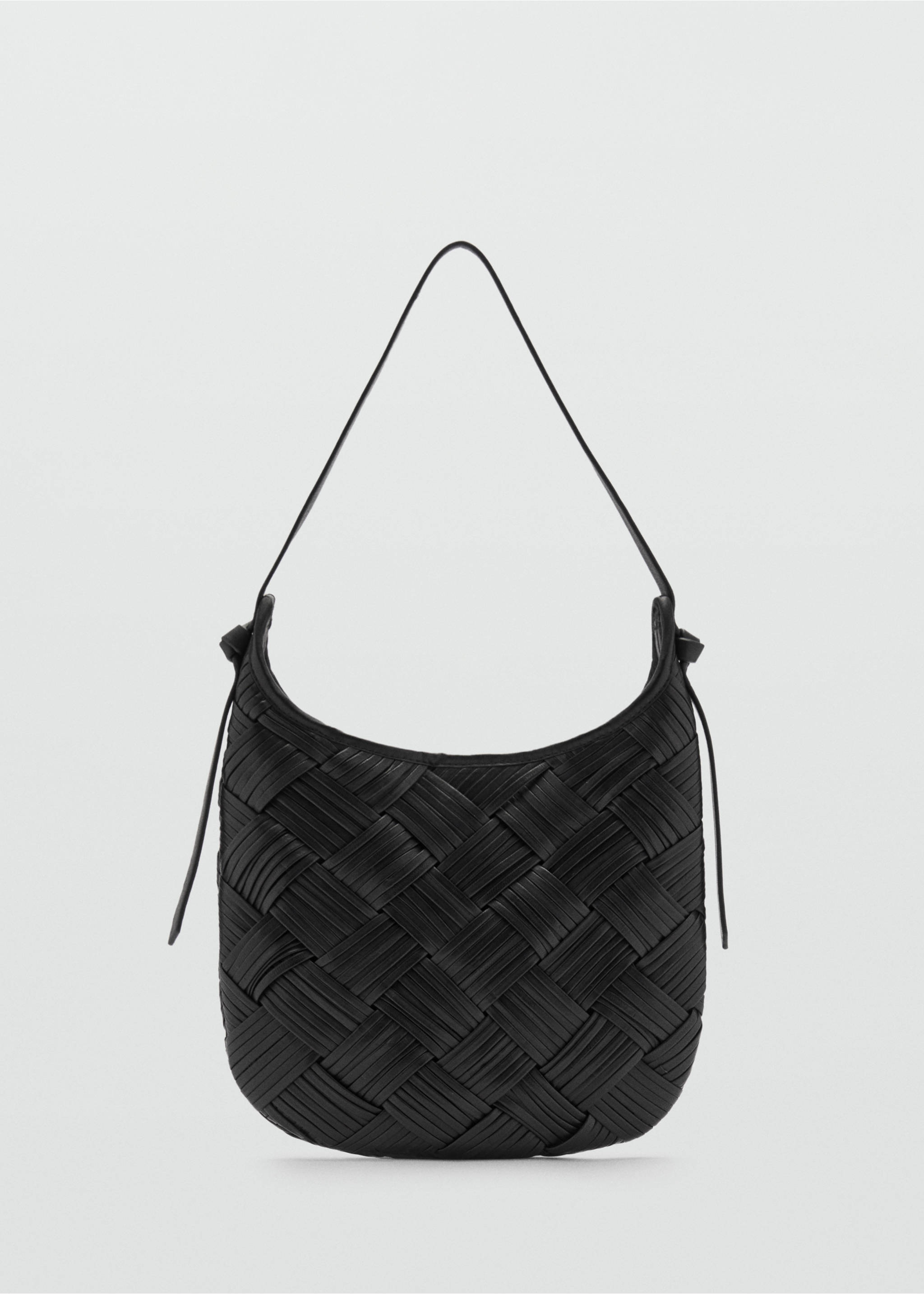 Braided leather bag - Article without model, Black. Ref: 87040422-00.
