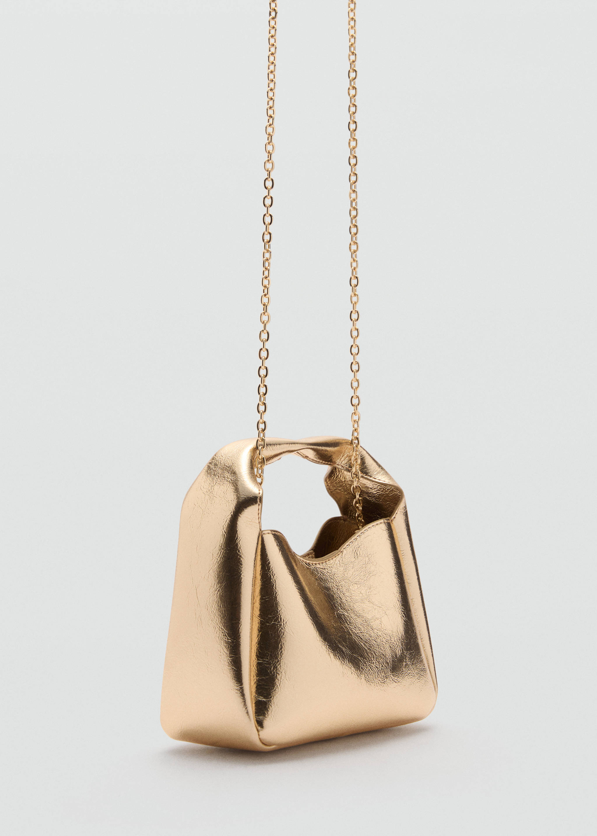 Handtasche mit Metallic-Effekt - Mittlere Ansicht