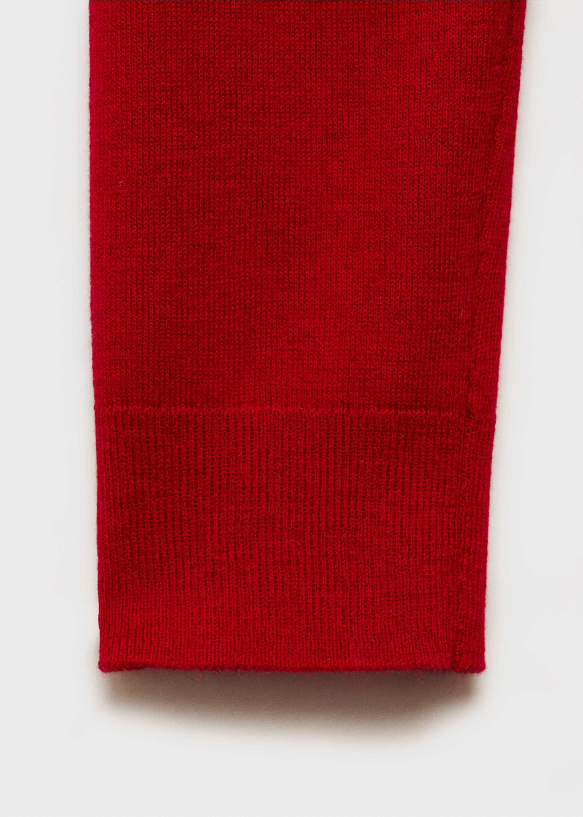 Strickpullover mit V-Ausschnitt - Detail des Artikels 0, Rot. Ref: 87040433-00.