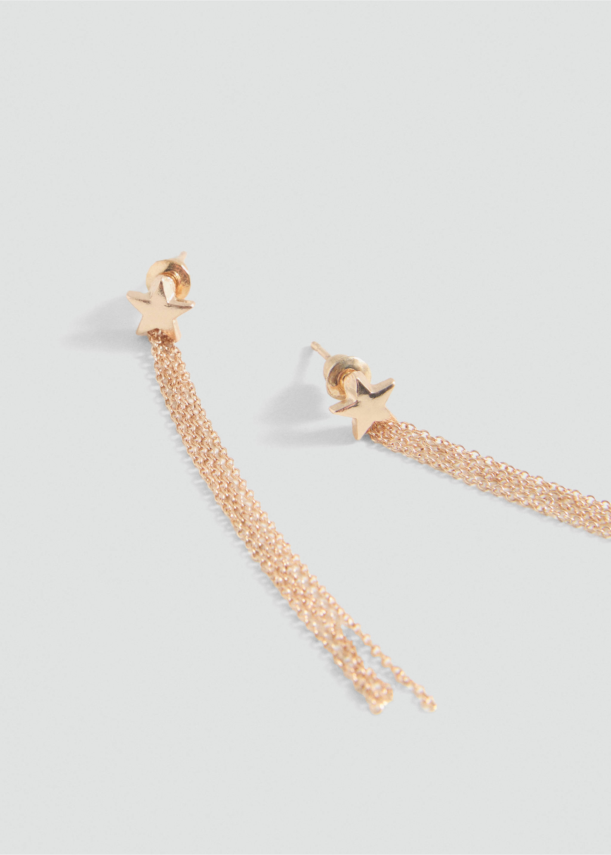 Long waterfall earrings - Medium plane, Gold. Ref: 87040436-00.