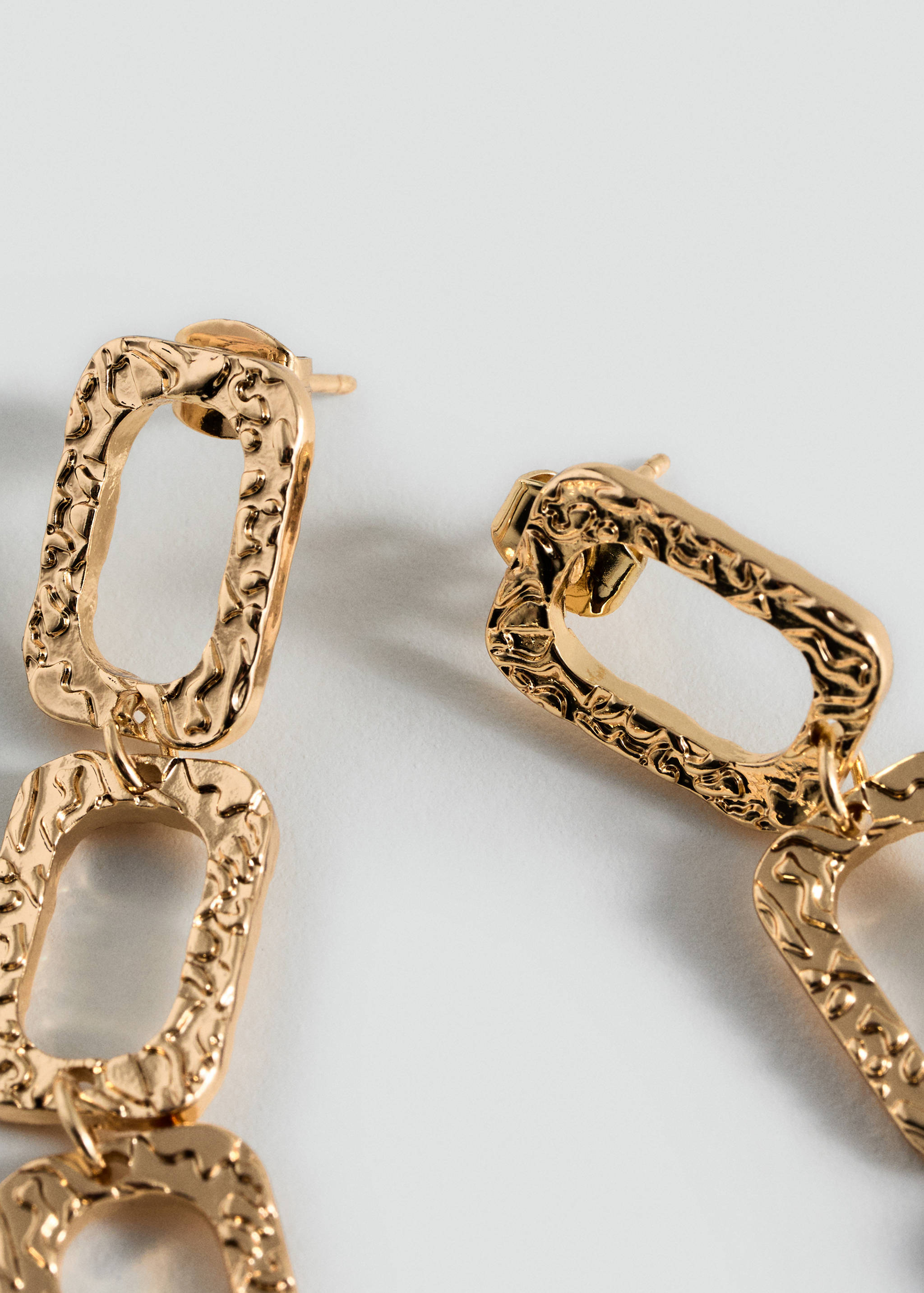 Beaded drop earrings - Medium plane