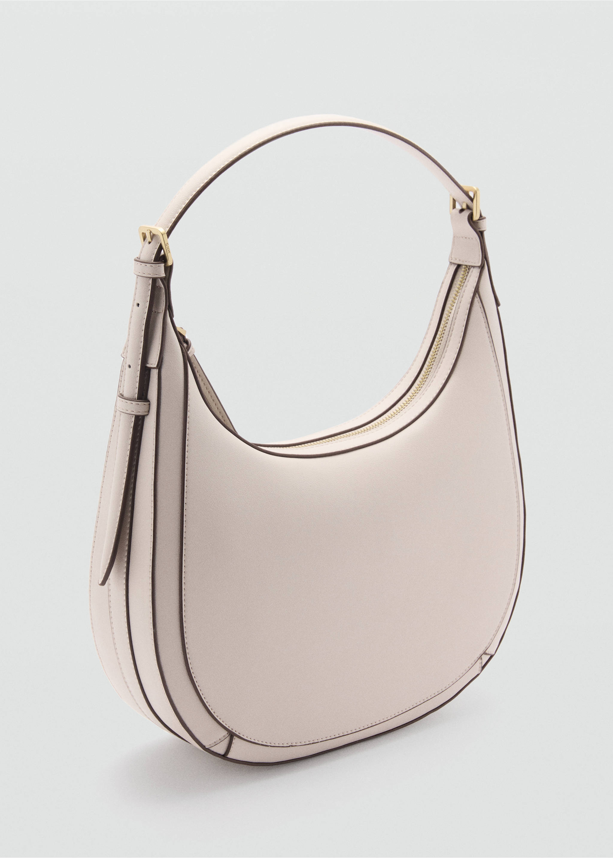 Bolso hombro ovalado - Plano medio, Blanco roto. Ref: 87040445-00.