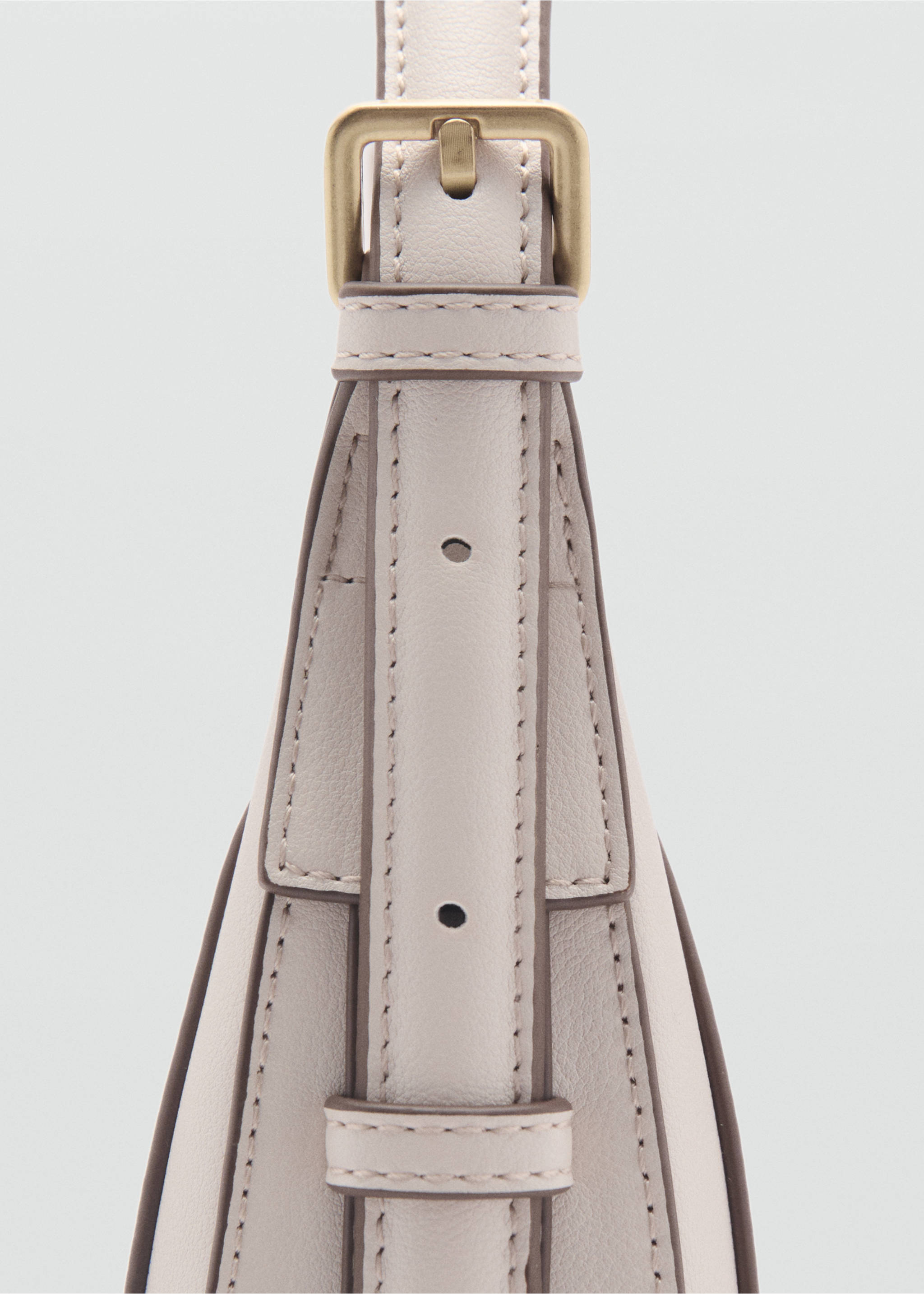 Bolso hombro ovalado - Detalle del artículo 2, Blanco roto. Ref: 87040445-00.