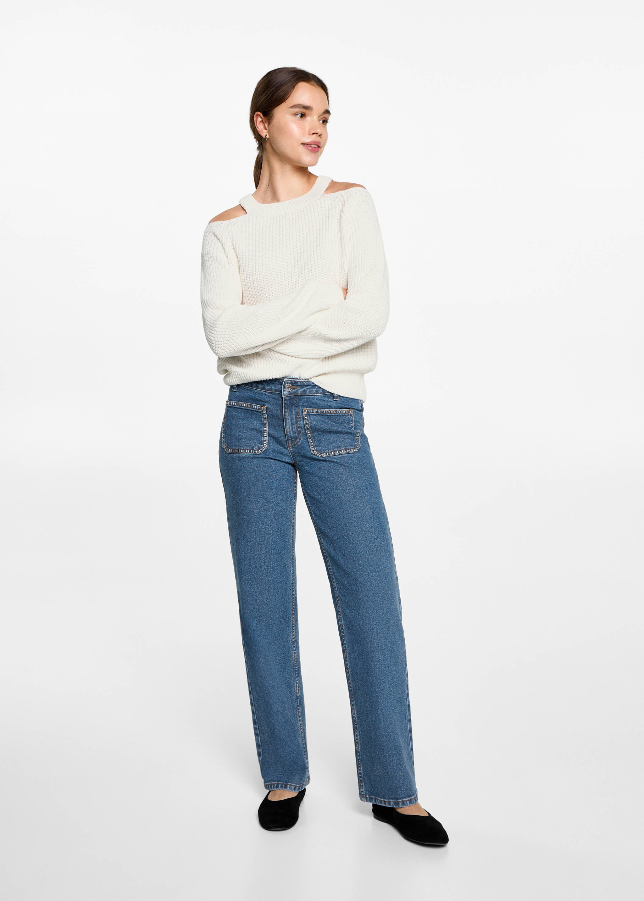 Off shoulders sweater - General plane
