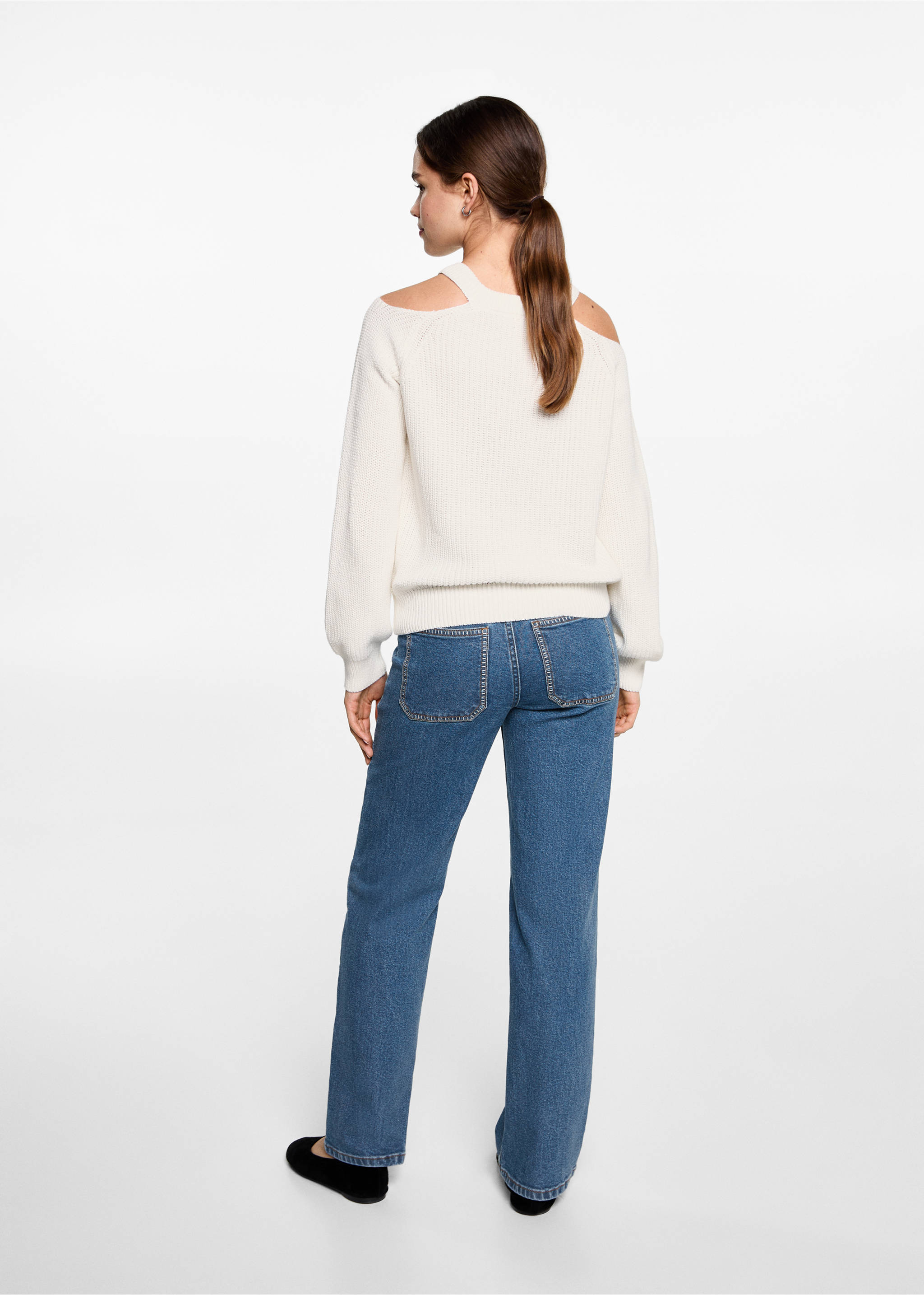 Off shoulders sweater - Reverse of the article, Off White. Ref: 87040446-00.