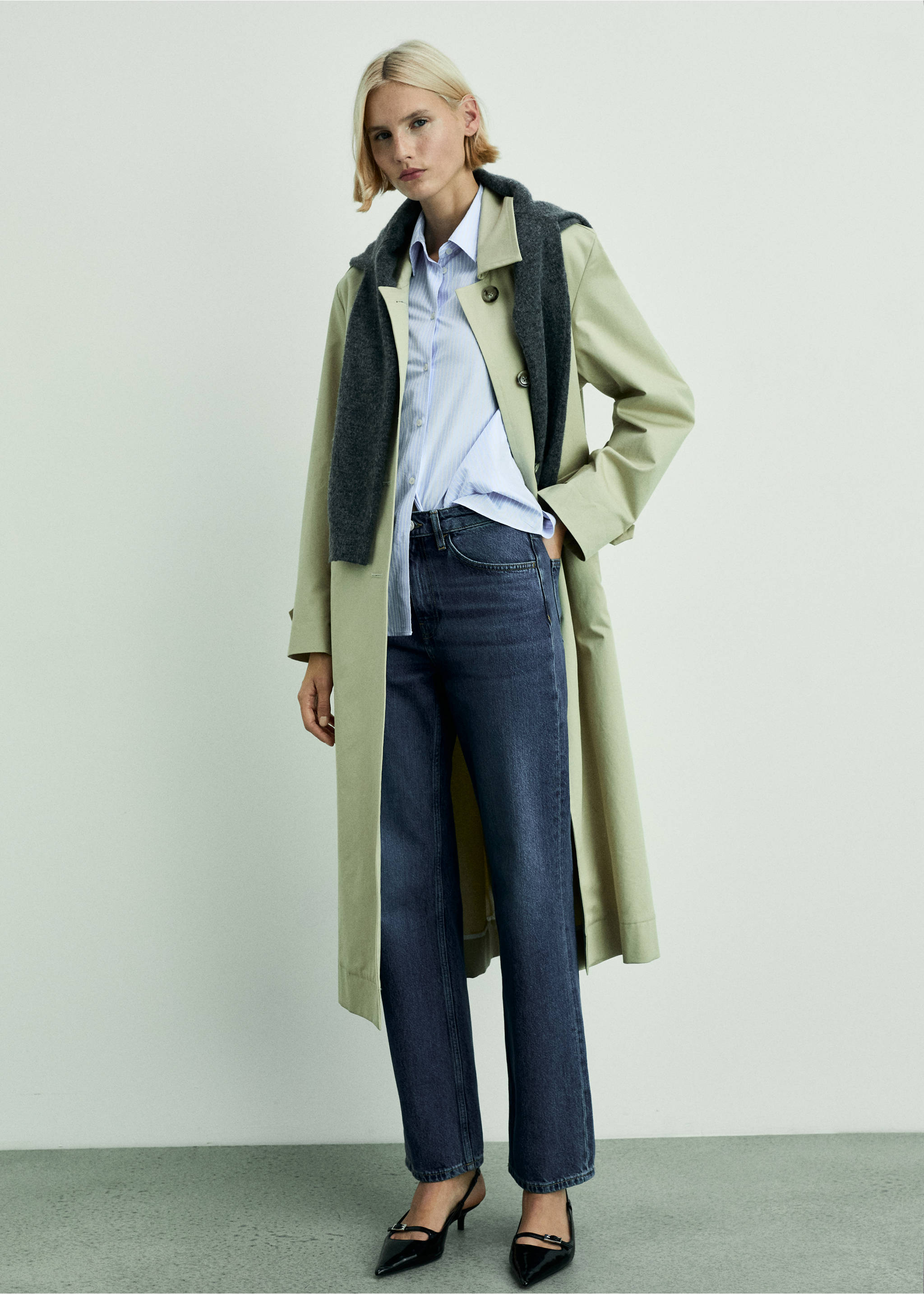 Matilda straight-fit mid-rise jeans - Overzichtstekening, Donkerblauw. Ref: 87040448-00.