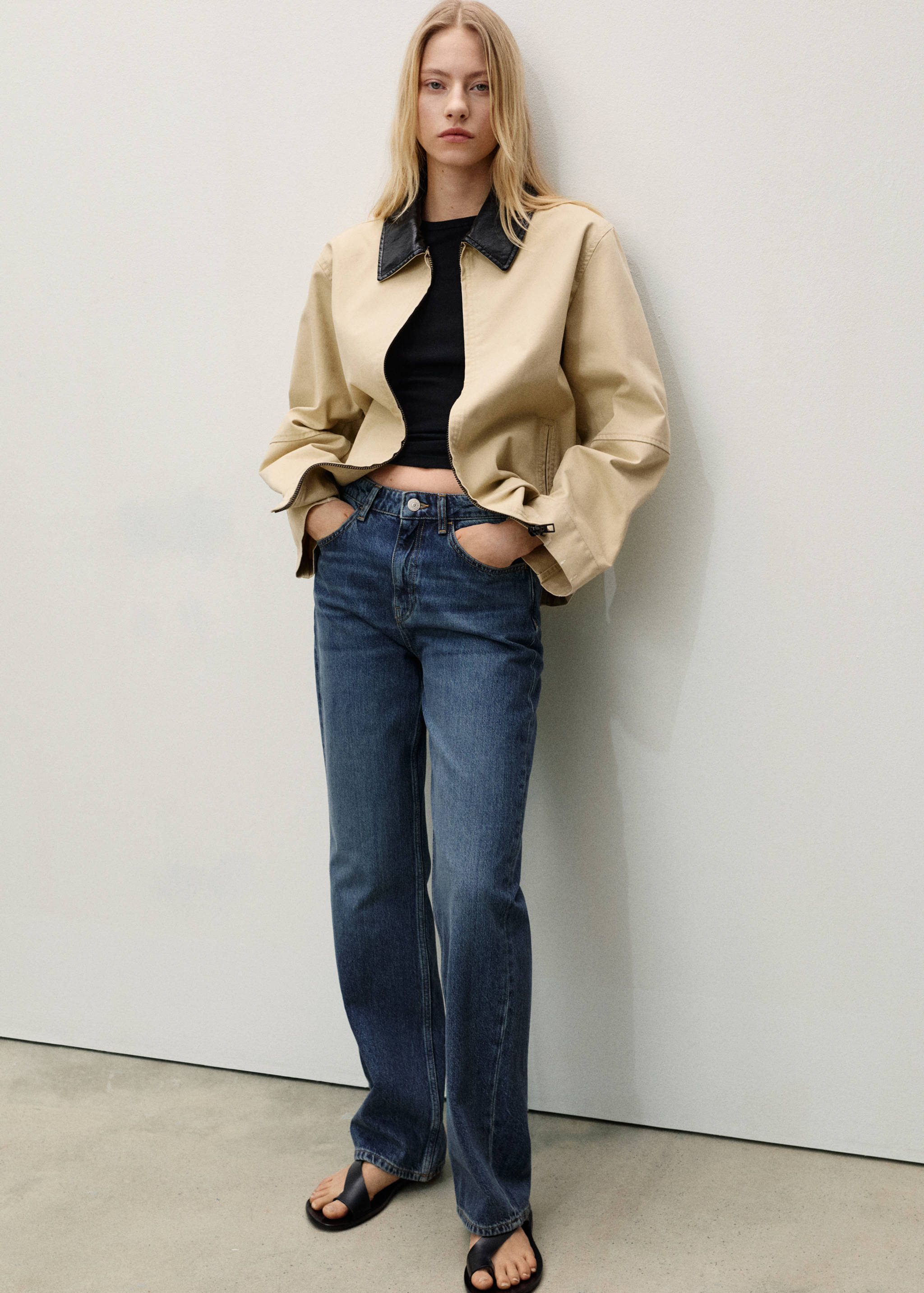 Matilda medium-rise straight-fit jeans - General plane