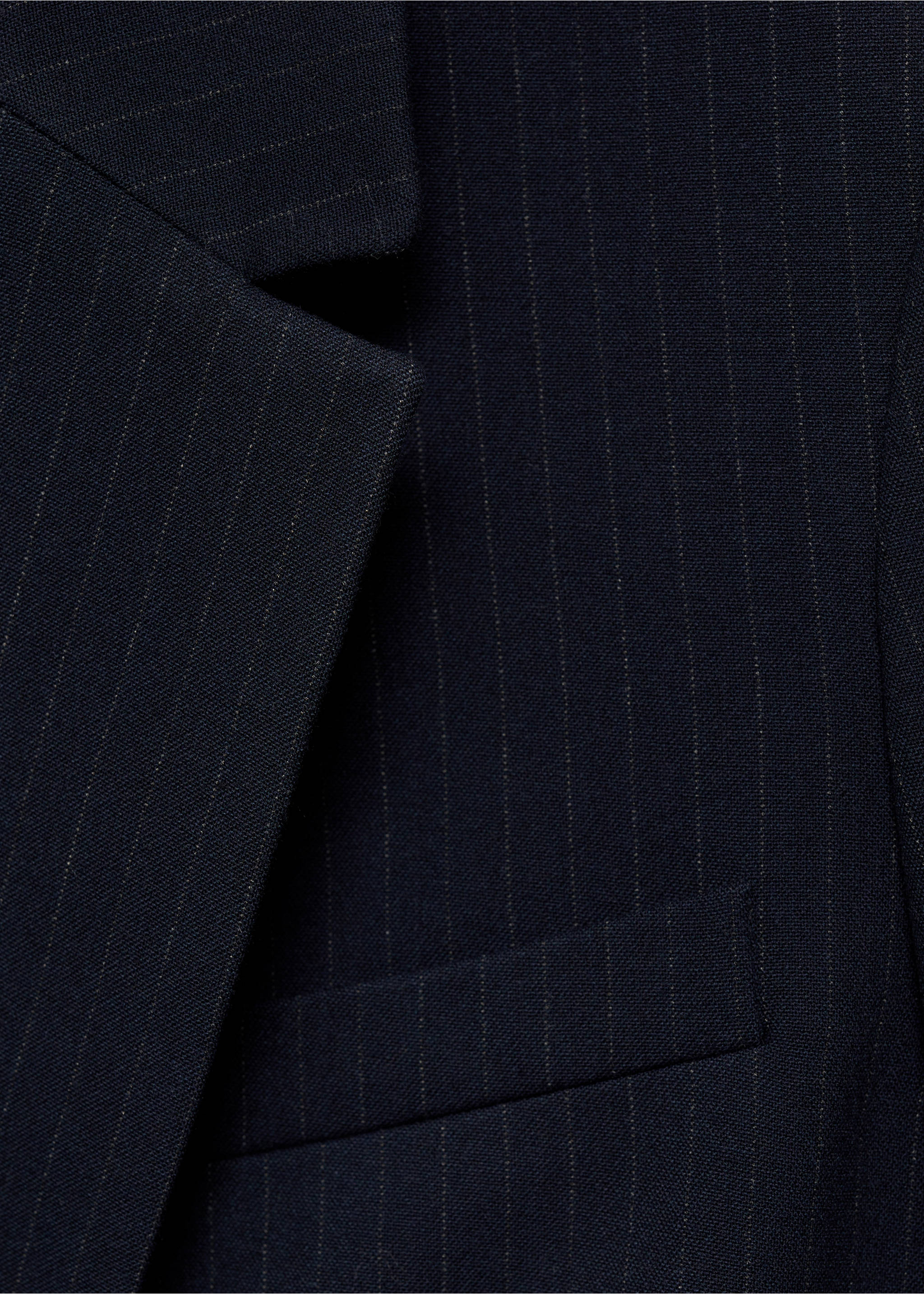 Kritstrecksrandig kavaj - Detaljer om artikeln 8, Navy blå. Ref: 87040451-00.