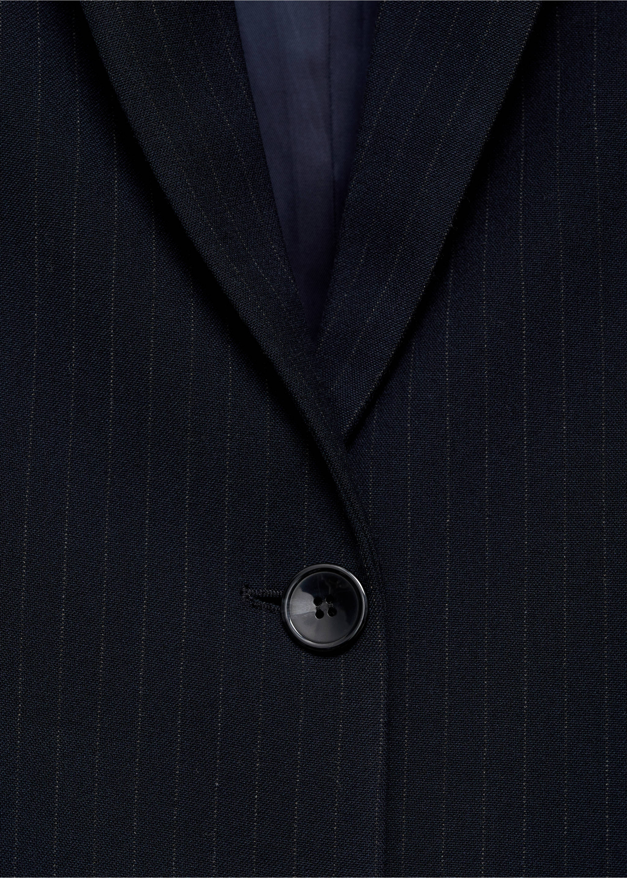 Kritstrecksrandig kavaj - Detaljer om artikeln 0, Navy blå. Ref: 87040451-00.