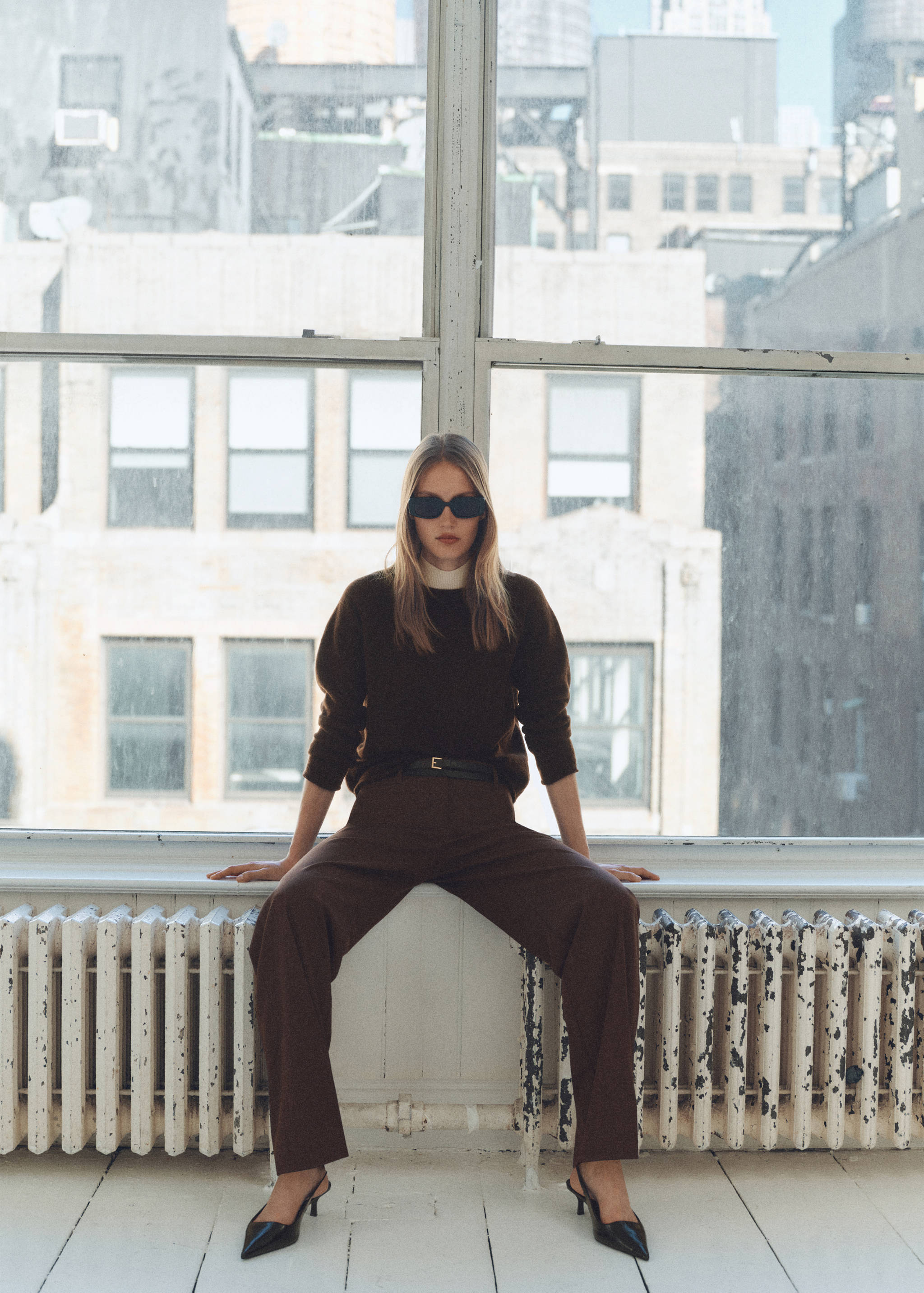 Jersey punto cuello redondo - Plano general