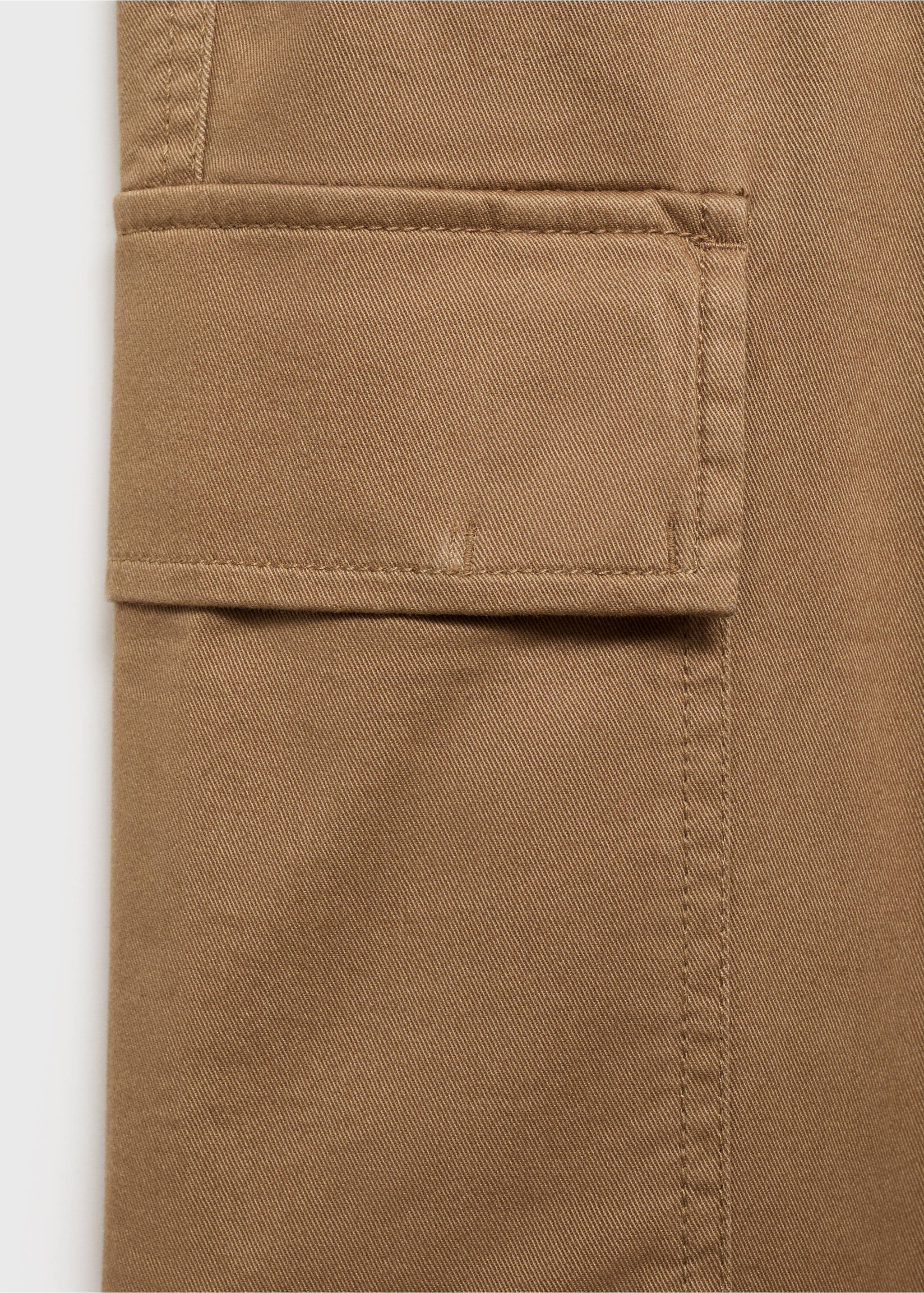 Pantalón cargo algodón regular fit - Detalle del artículo 0, Marrón medio. Ref: 87040576-00.