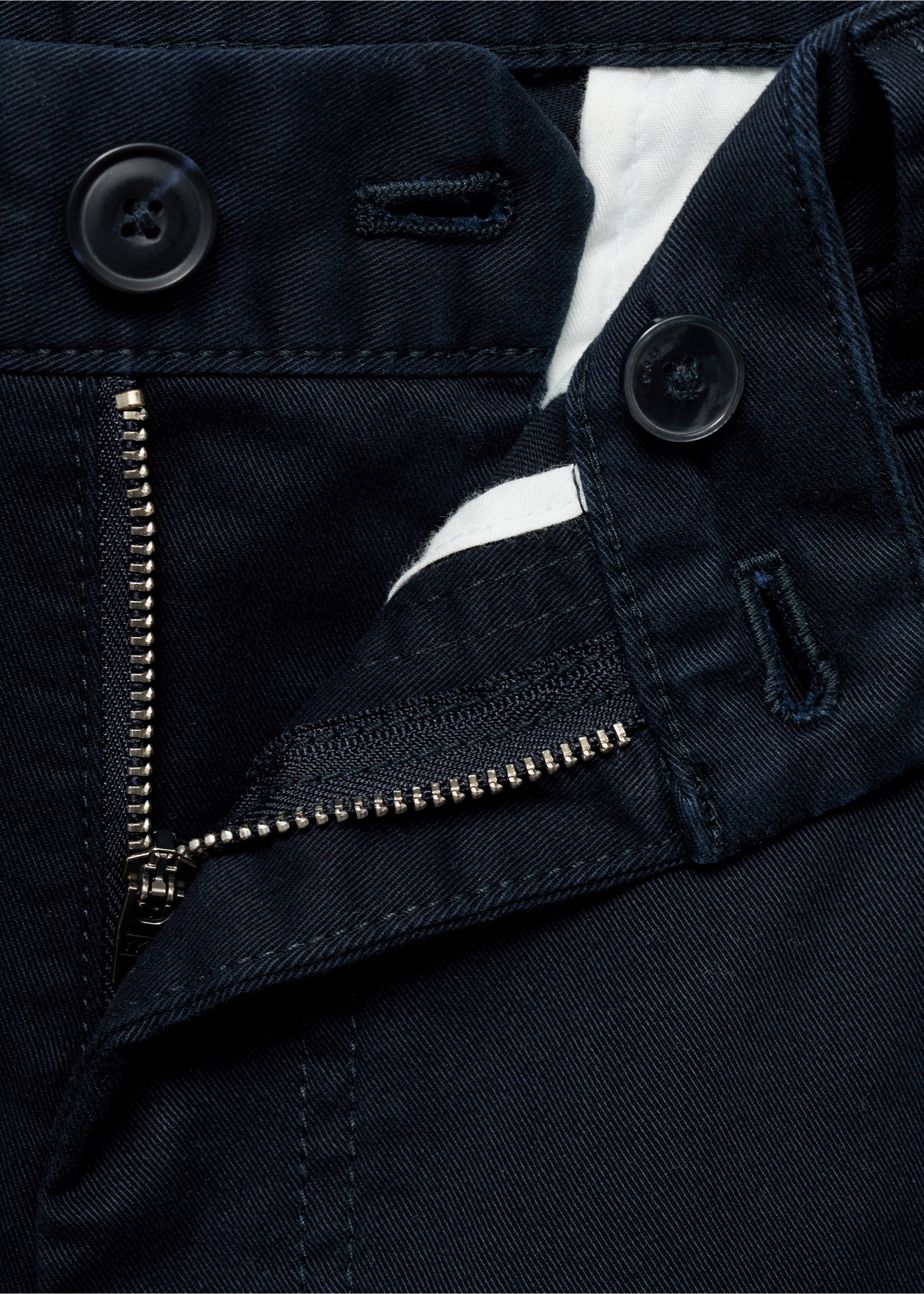Pantalon cargo coton regular-fit - Détail de l'article 0, Bleu marine foncé. Ref: 87040576-00.