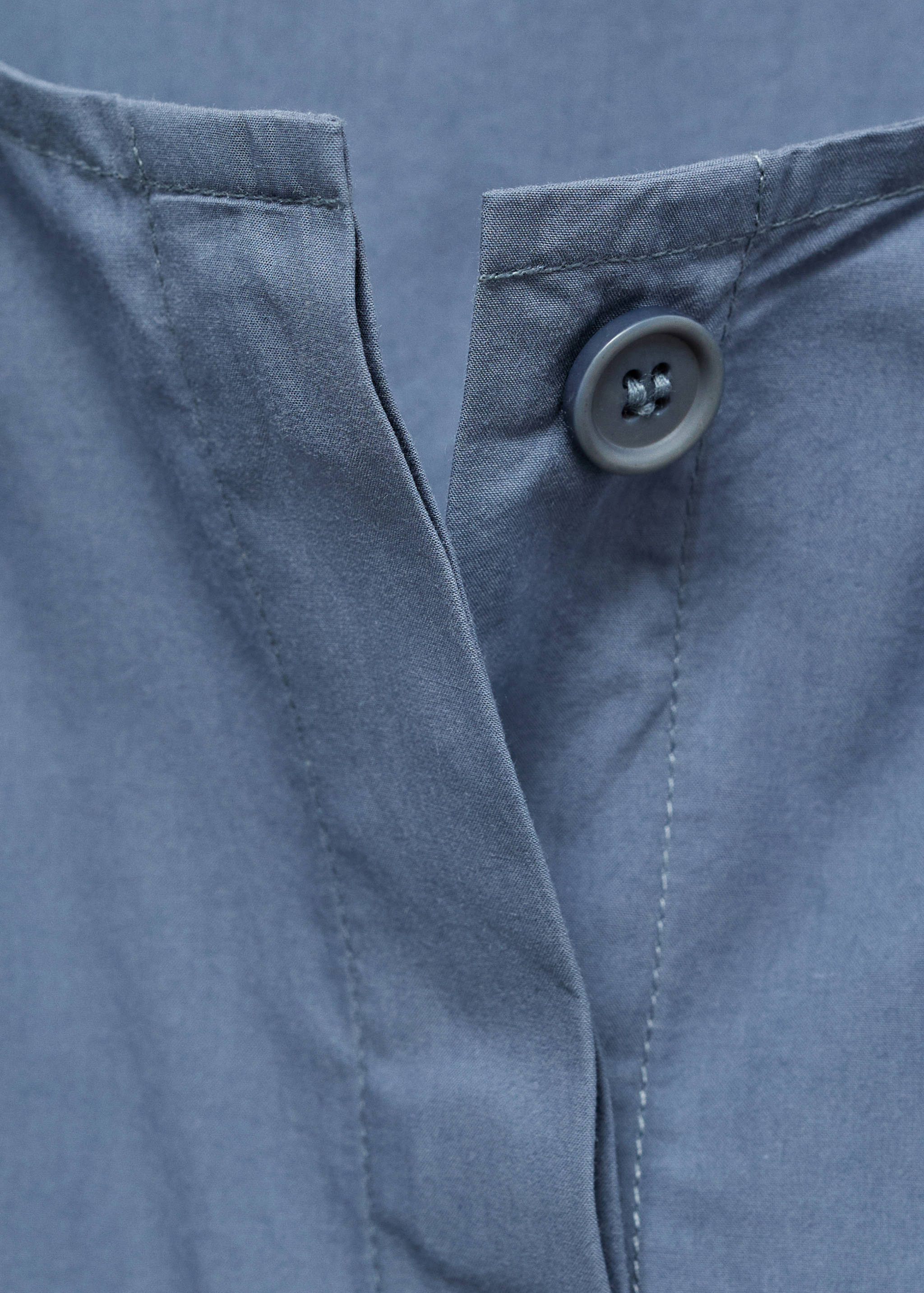 Chest-pocket cotton blouse - Details of the article 8