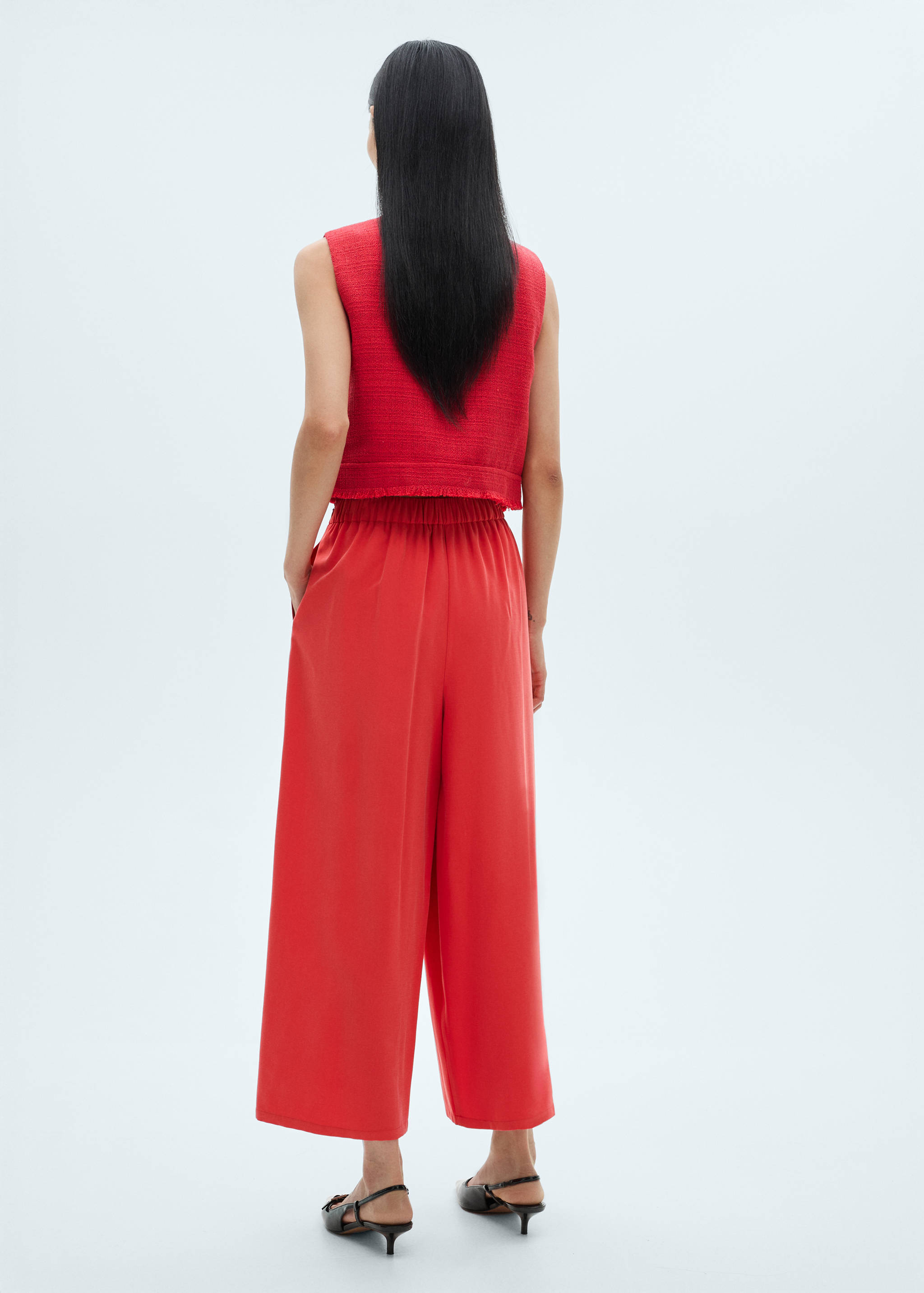 Pantalón wide leg tablas - Reverso del artículo