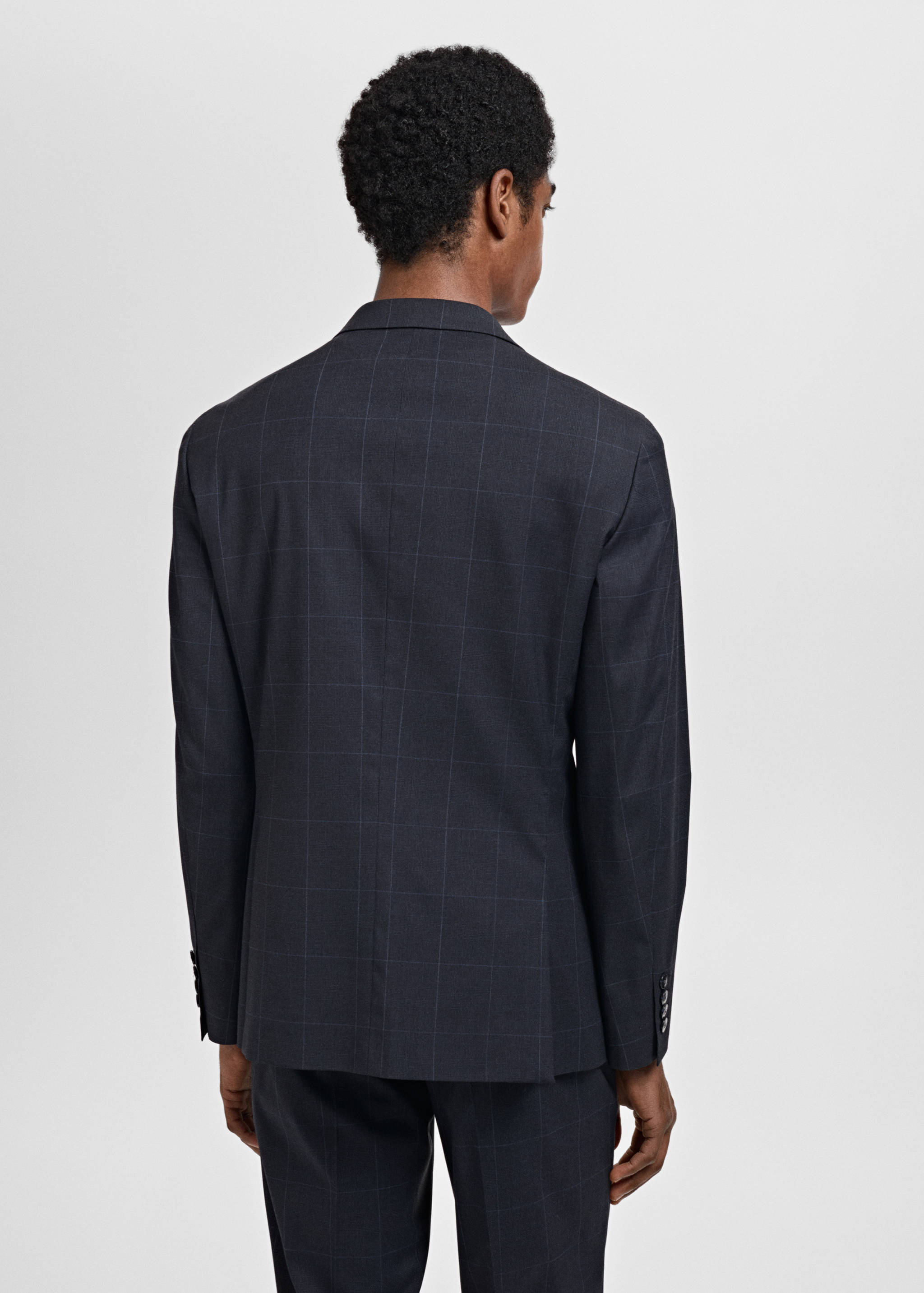 Super slim-fit suit jacket in stretch fabric - Reverse of the article