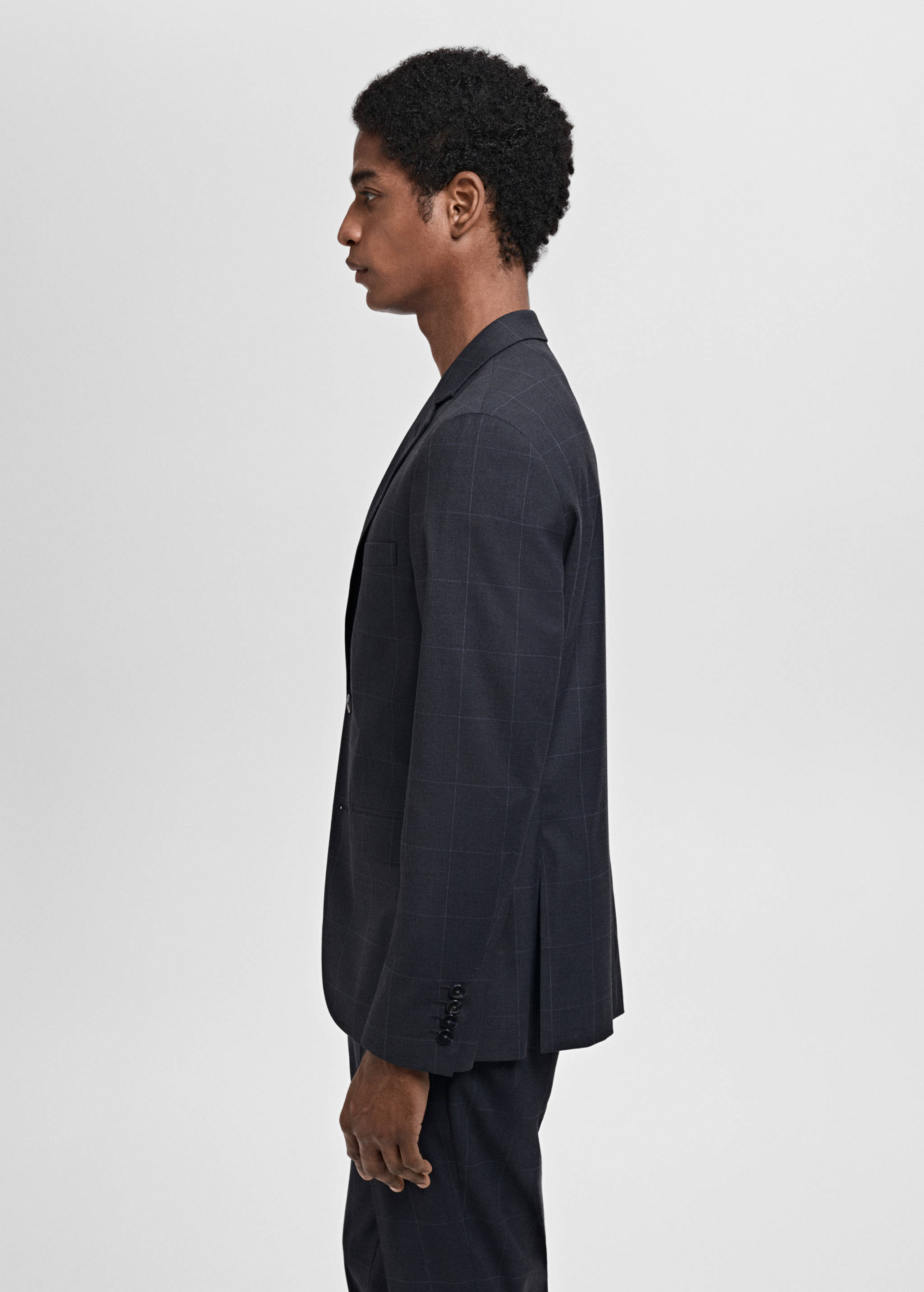 Super slim-fit suit jacket in stretch fabric - Details of the article 2