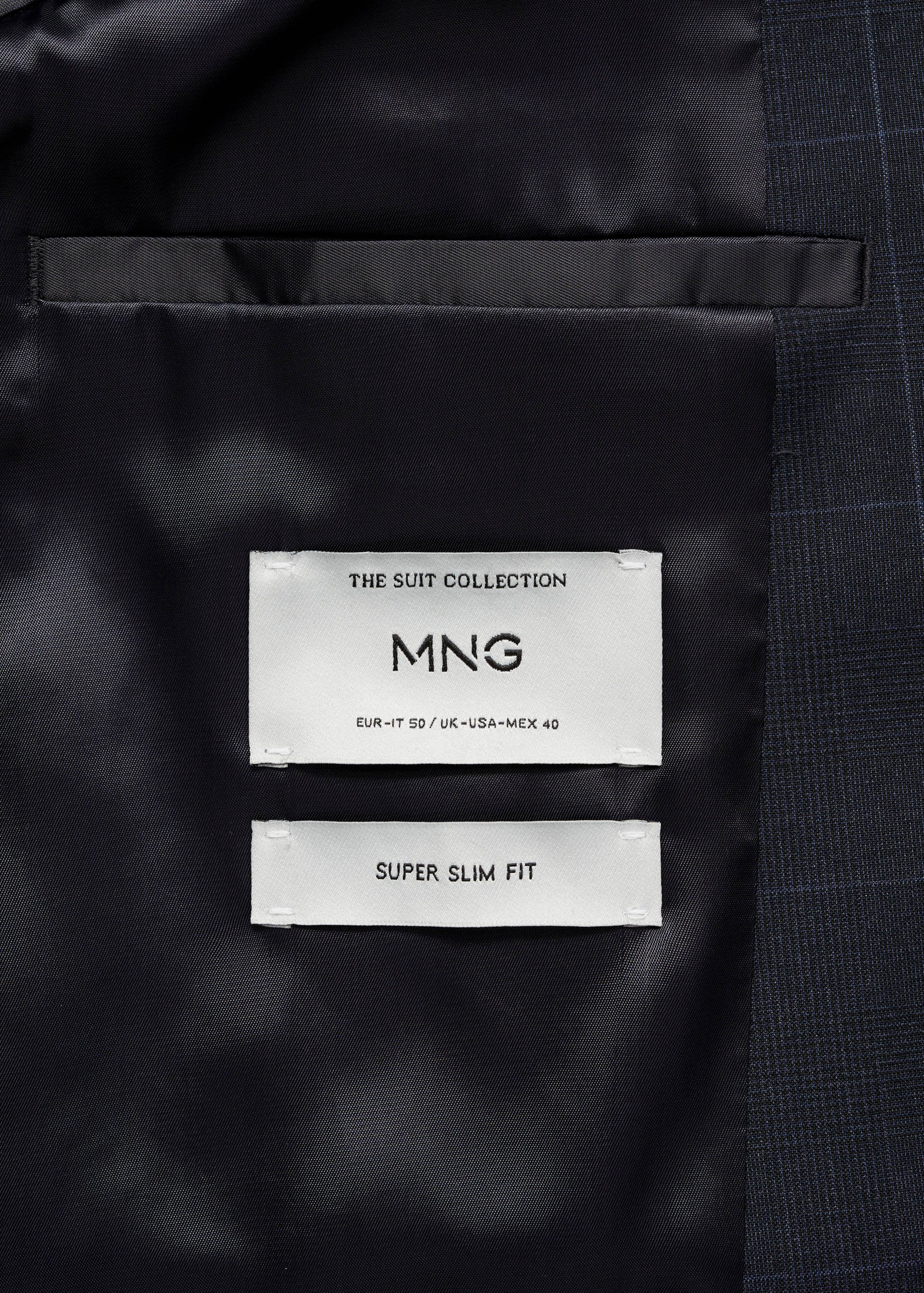 Super slim-fit suit jacket in stretch fabric - Details of the article 0