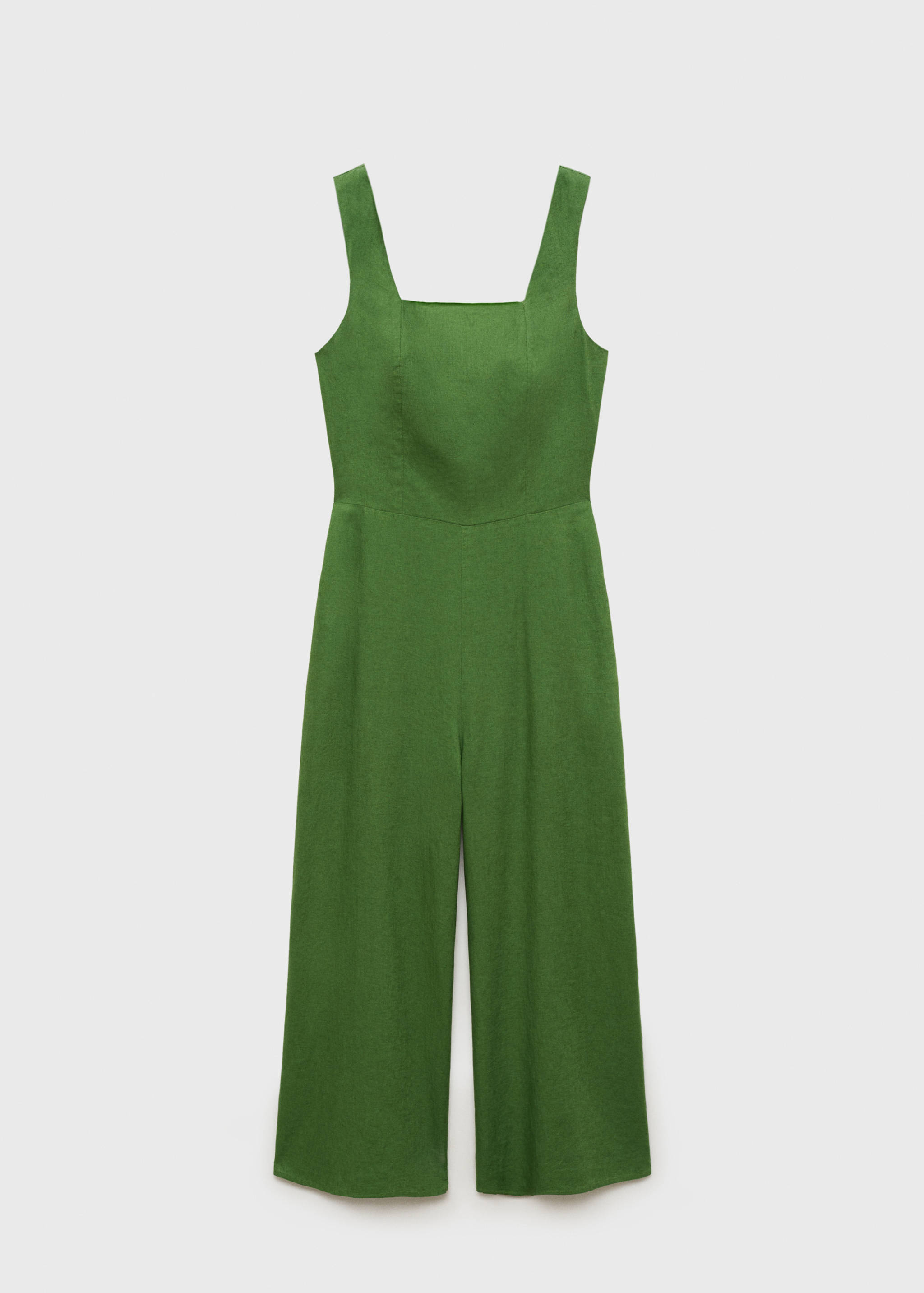 Rak jumpsuit i linne - Artikel utan modell
