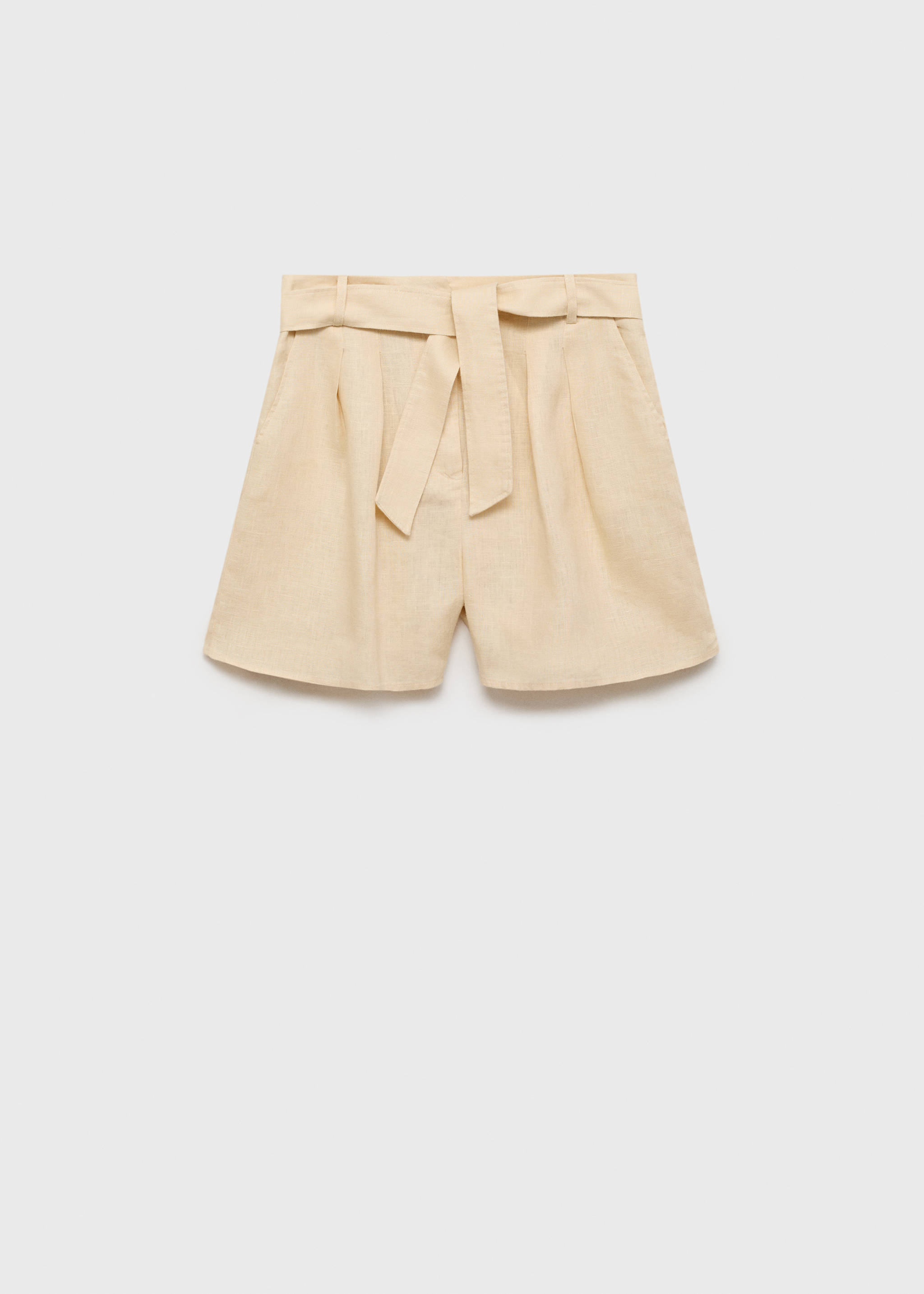 Linen shorts with belt - Article without model