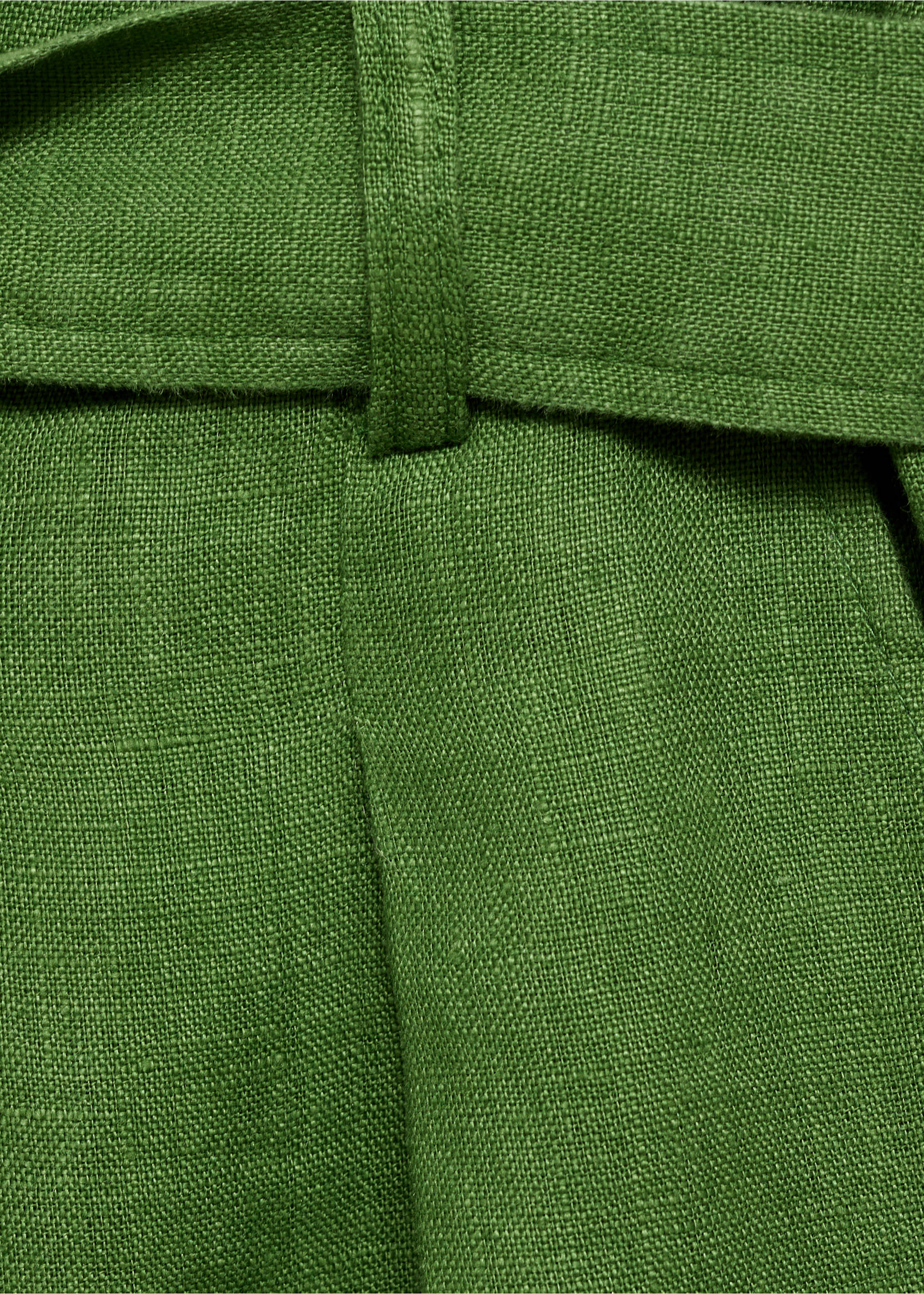 Short lin ceinture - Détail de l'article 0, Vert. Ref: 87040591-00.