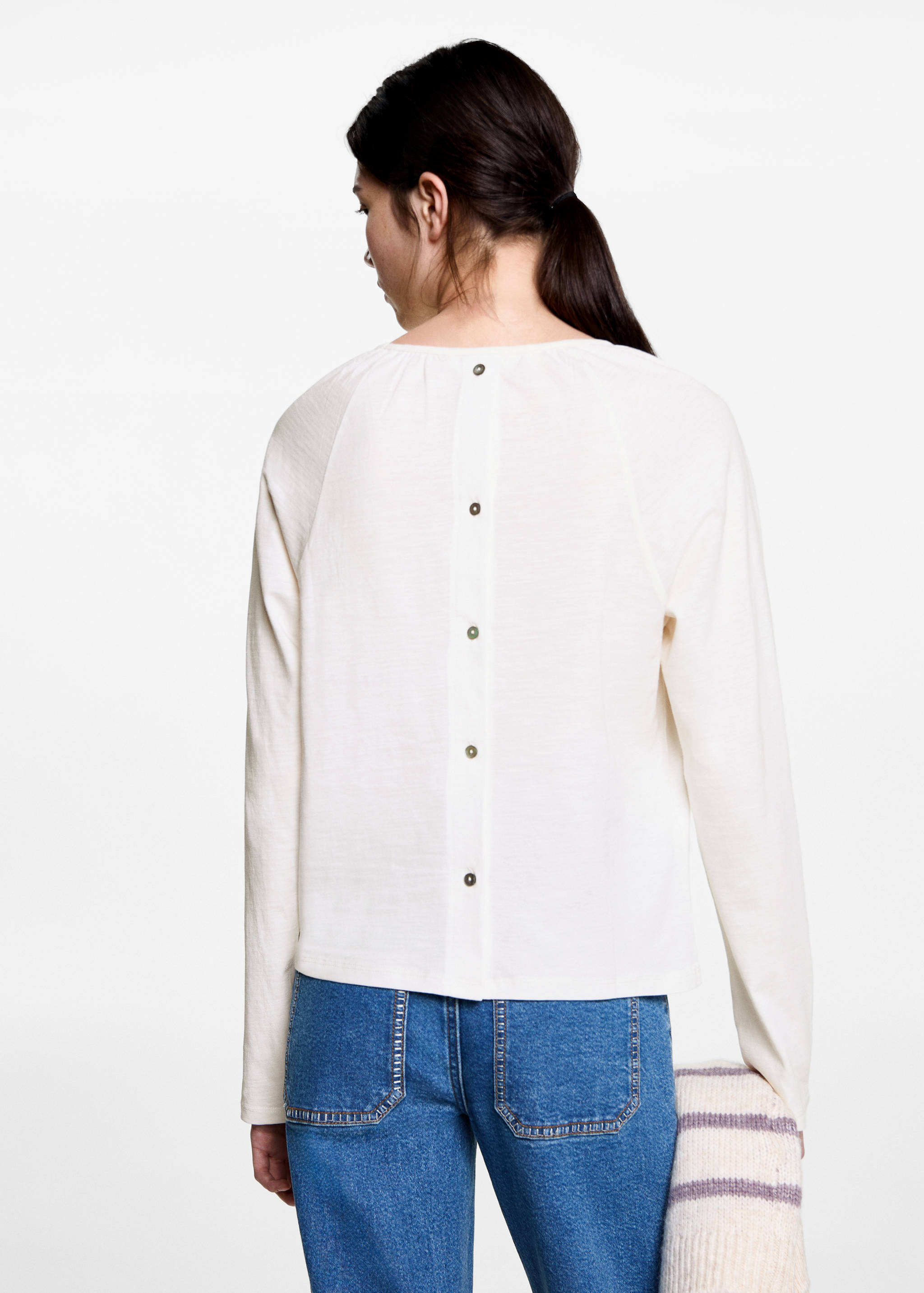 T-shirt col froncé - Verso de l’article