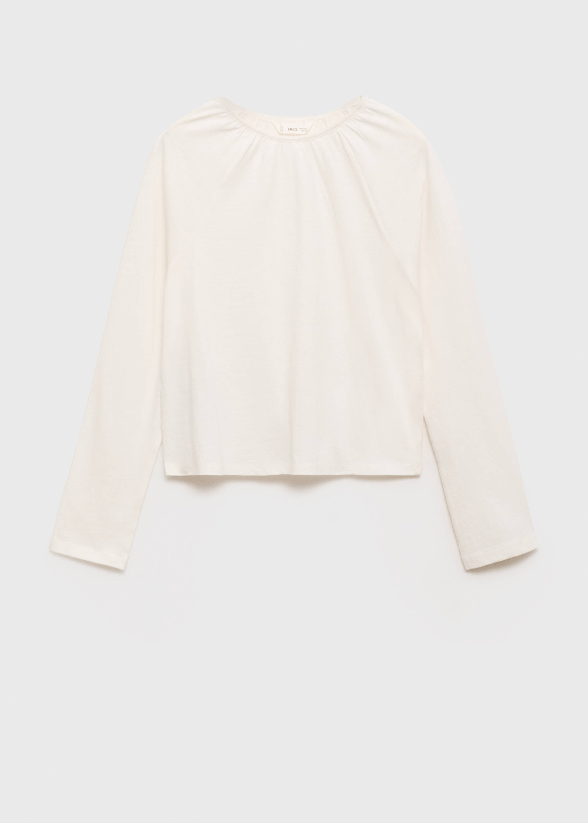 T-shirt col froncé - Article sans modèle