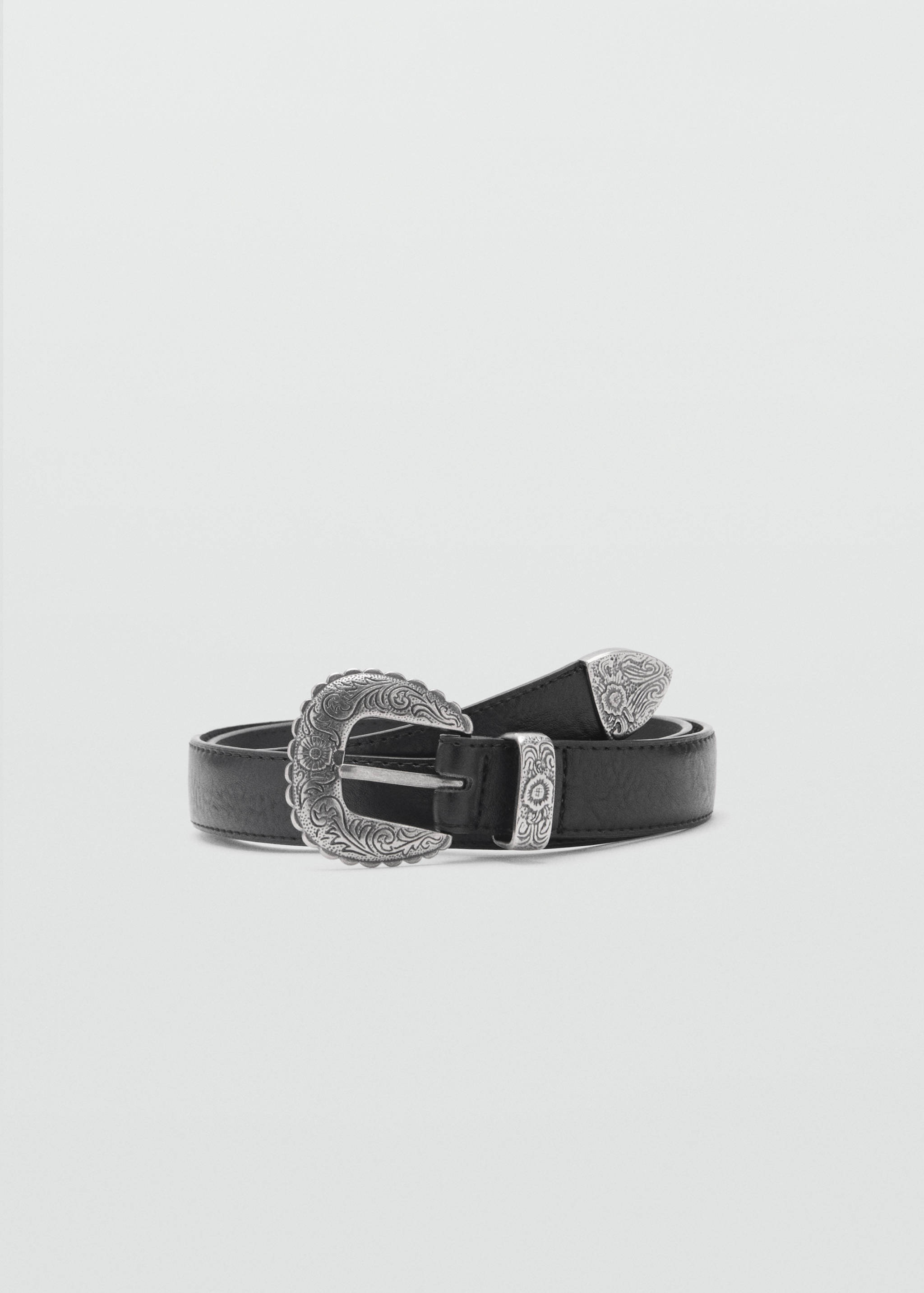 Ceinture boucle en relief - Article sans modèle