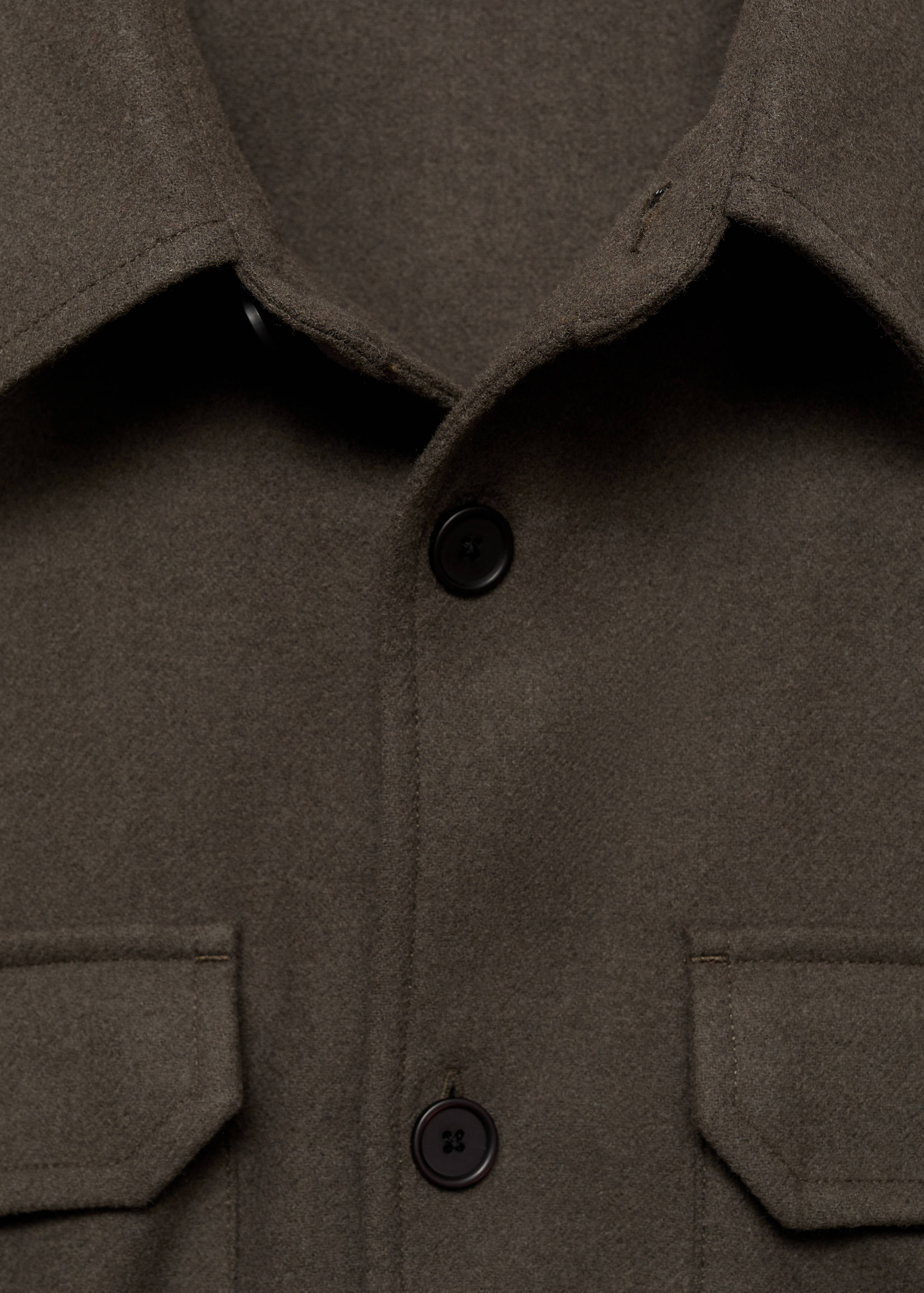 Flanell-Overshirt aus Wollgemisch - Detail des Artikels 8