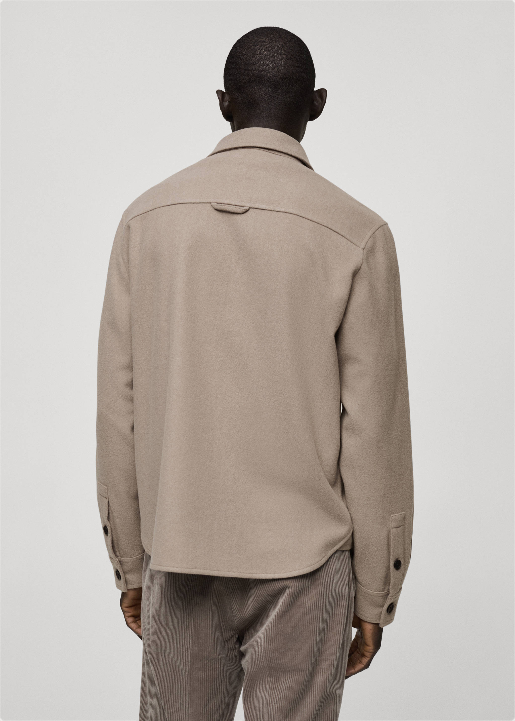 Flanell-Overshirt aus Wollgemisch - Rückseite des Artikels