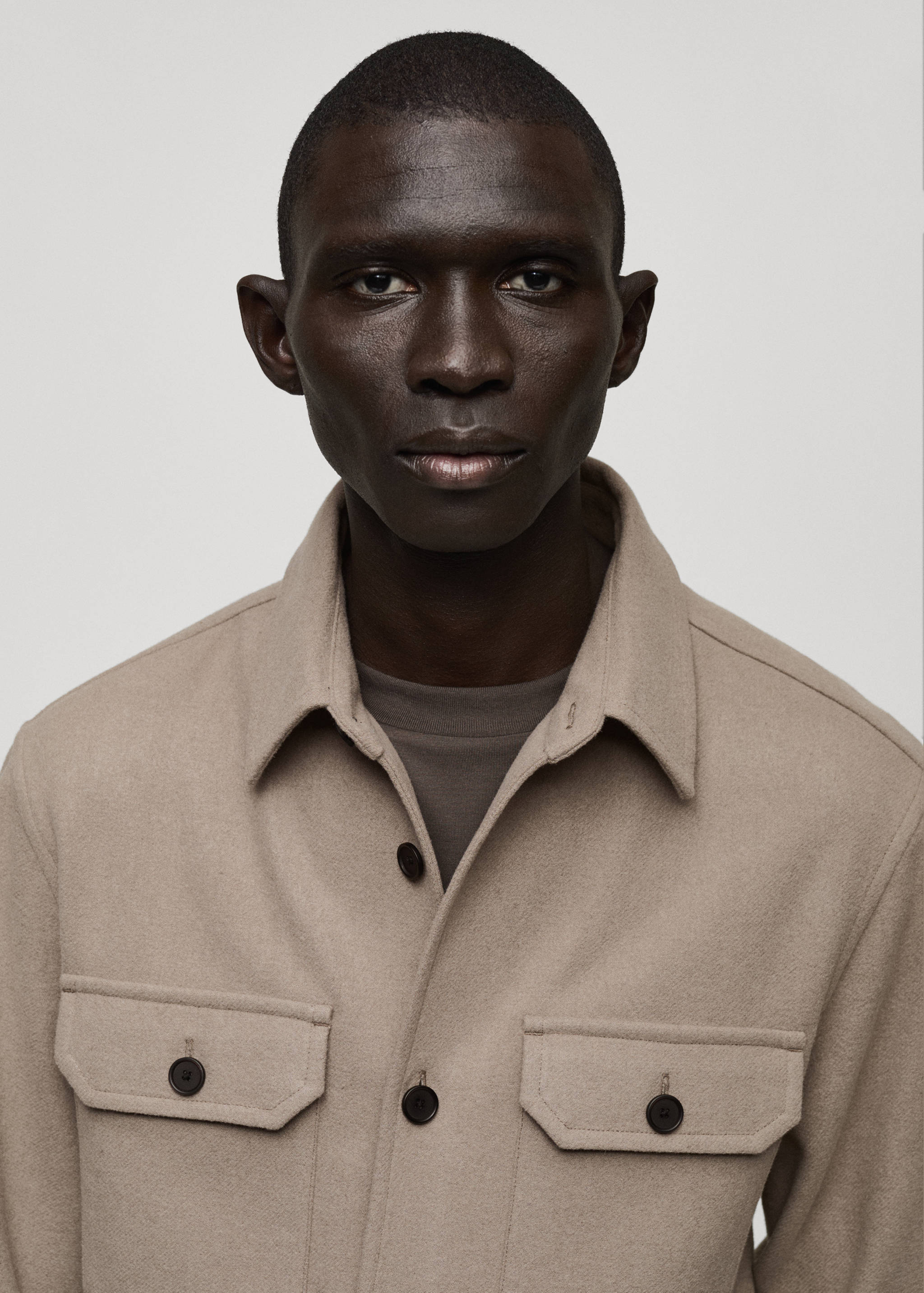 Flanell-Overshirt aus Wollgemisch - Detail des Artikels 1