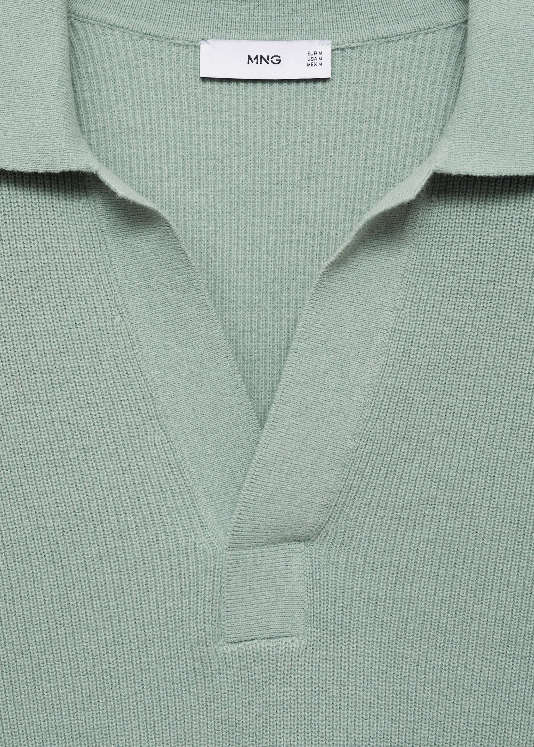 Polo-Stricksweatshirt aus Wollgemisch - Detail des Artikels 8