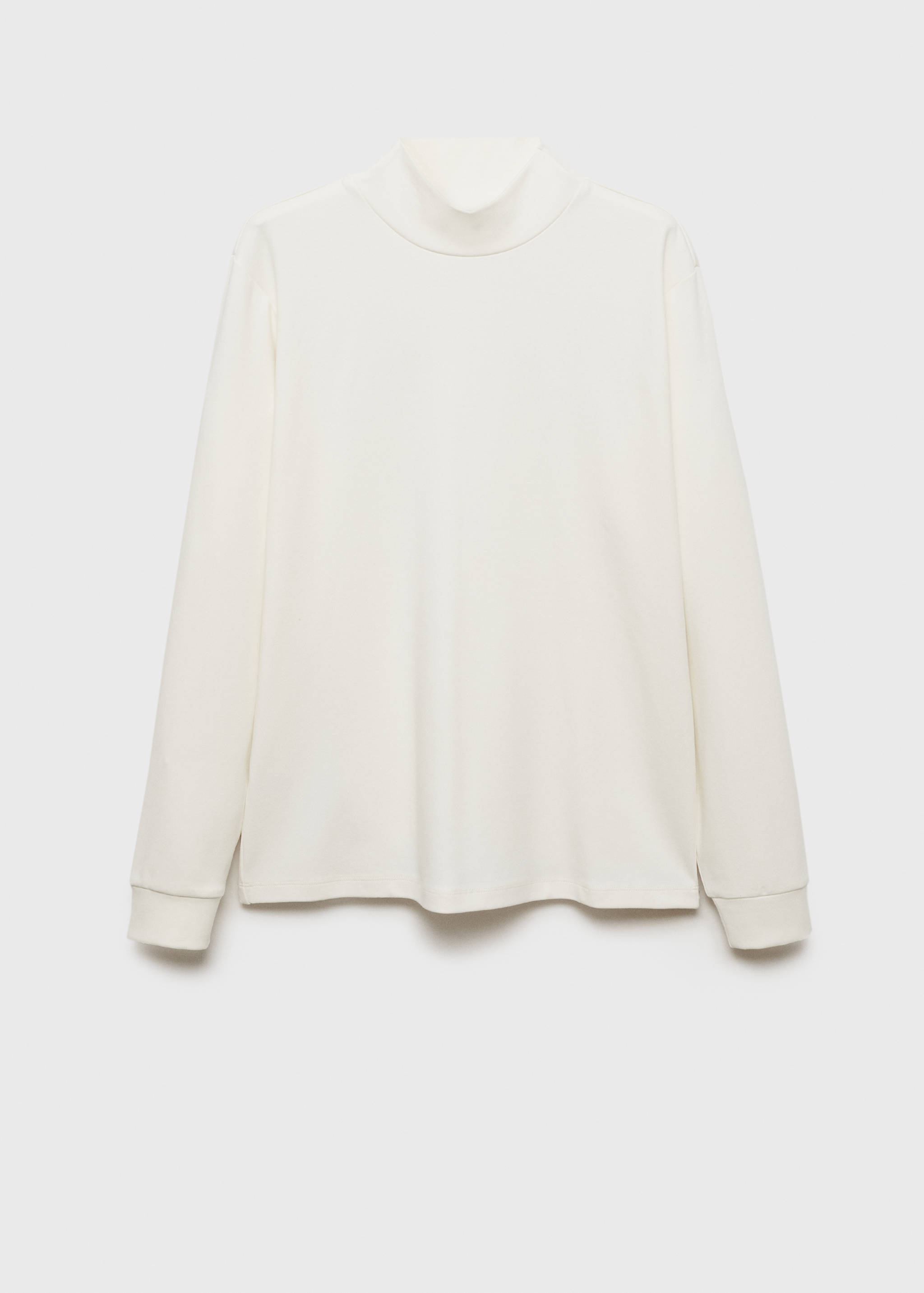 Langärmliges T-Shirt mit halbhohem Kragen - Artikel ohne Model